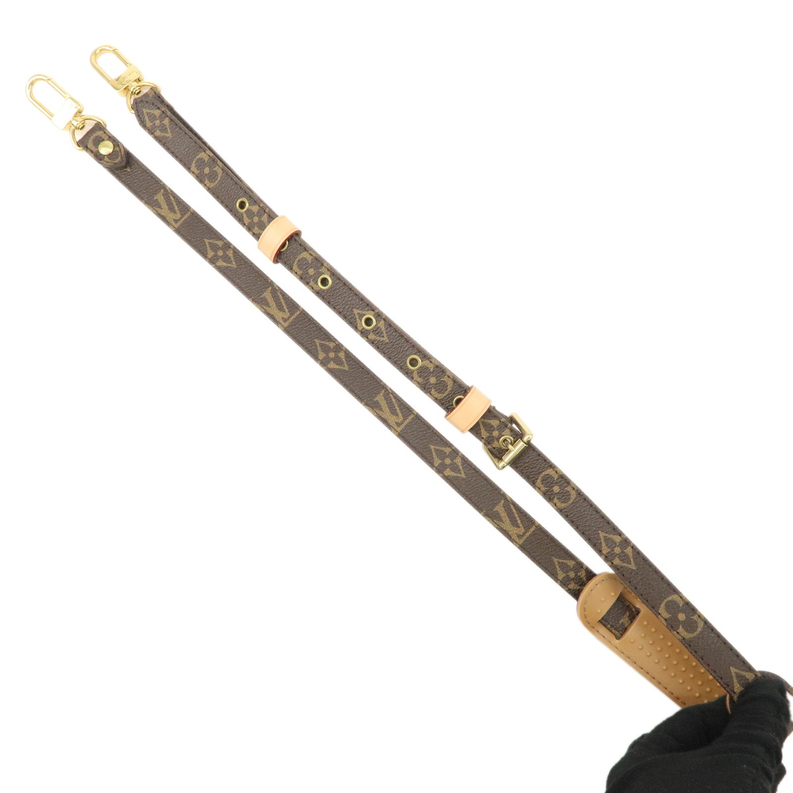 Louis Vuitton Monogram Canvas Adjustable Shoulder Strap 120cm Brown Used