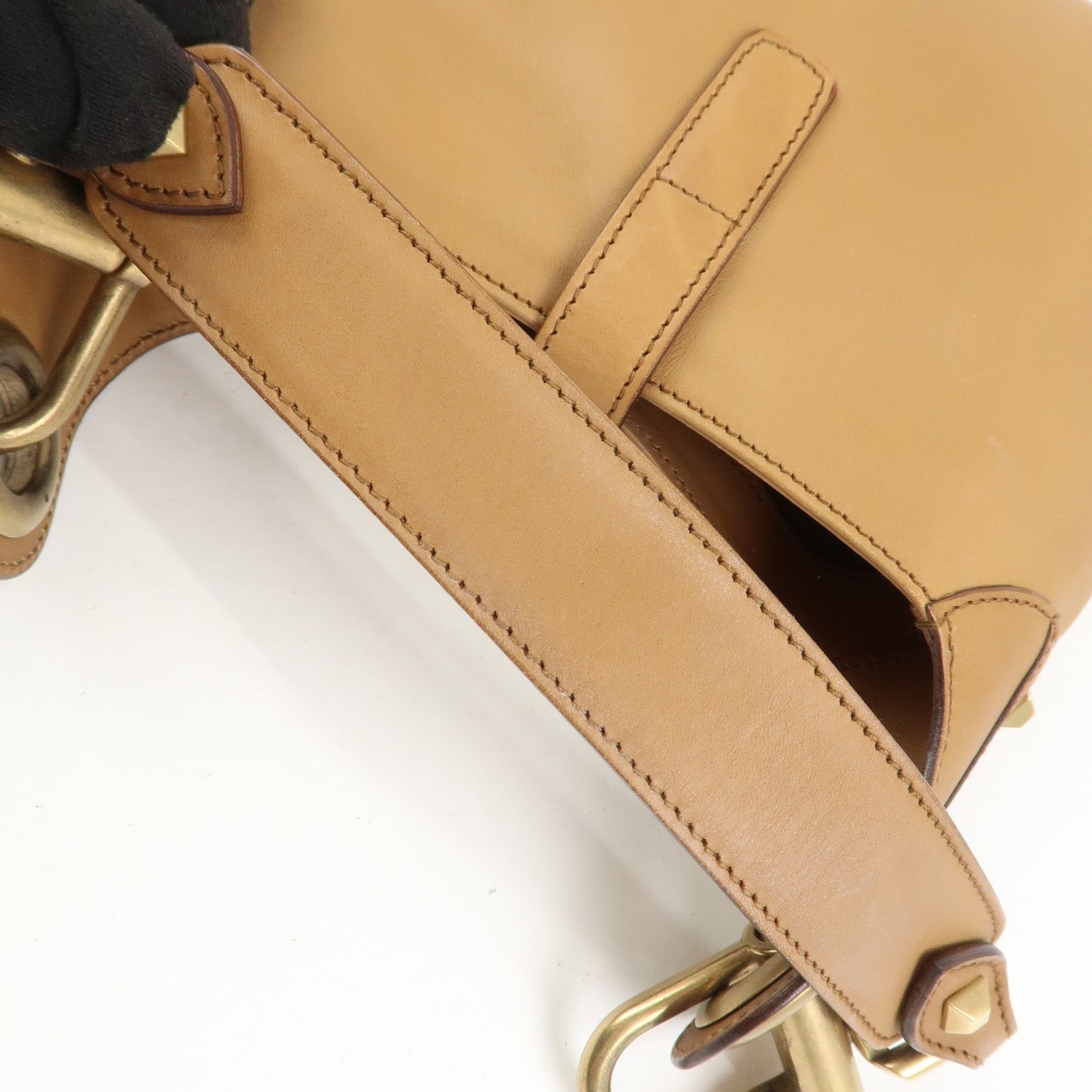GUCCI New Jackie Leather Shoulder Bag Hand Bag Brown120885