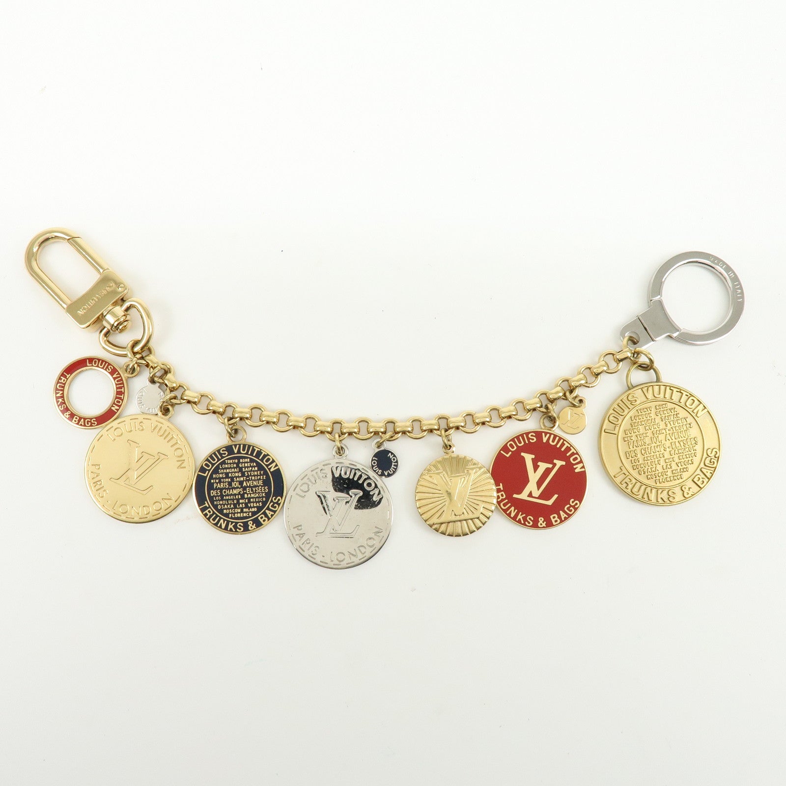 Louis Vuitton Porte Cles Chaine T&B Bag Charm Key Chain Gold M60071