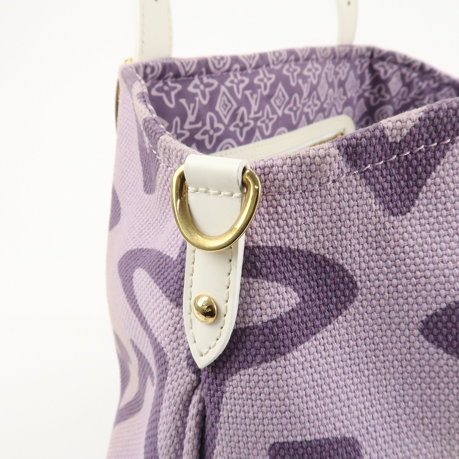 Louis Vuitton Cruise Line Canvas Tahitienne PM Tote Bag M95680 Used