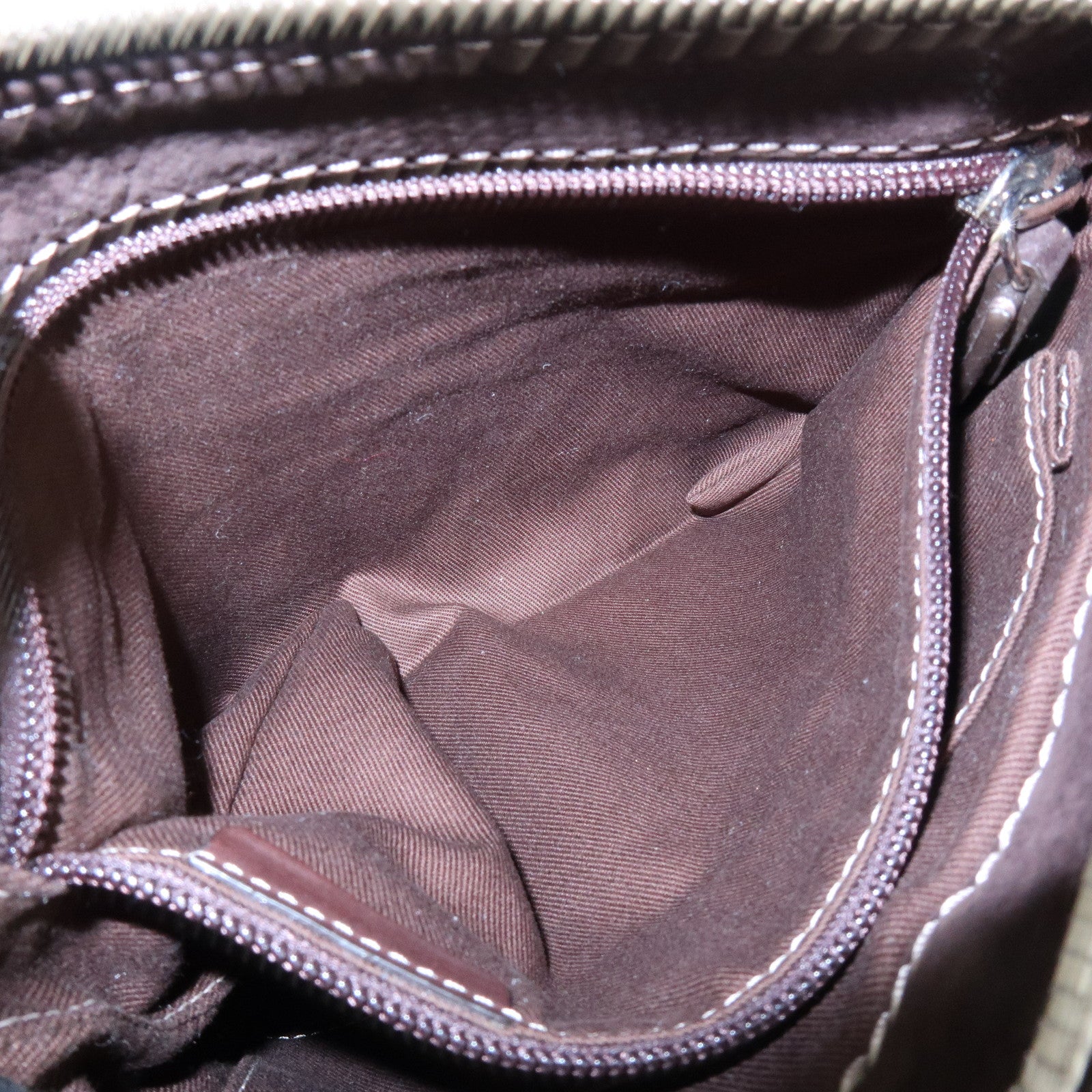 LOEWE Anagram Leather Shoulder Bag Crossbody Bag Brown