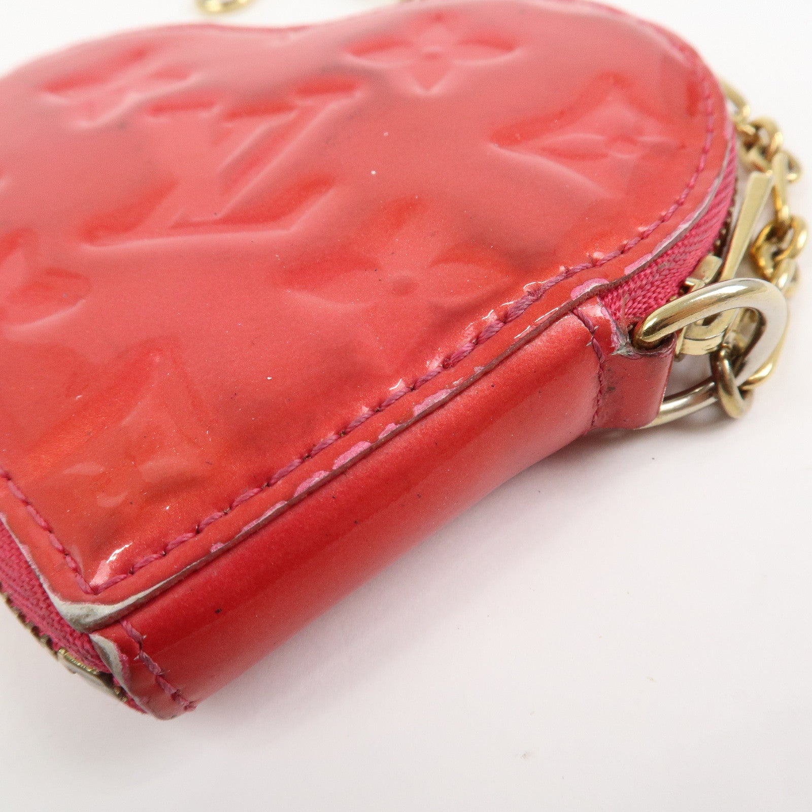 Louis Vuitton Monogram Vernis Porte Monnaie Coeur Coin Case M93657