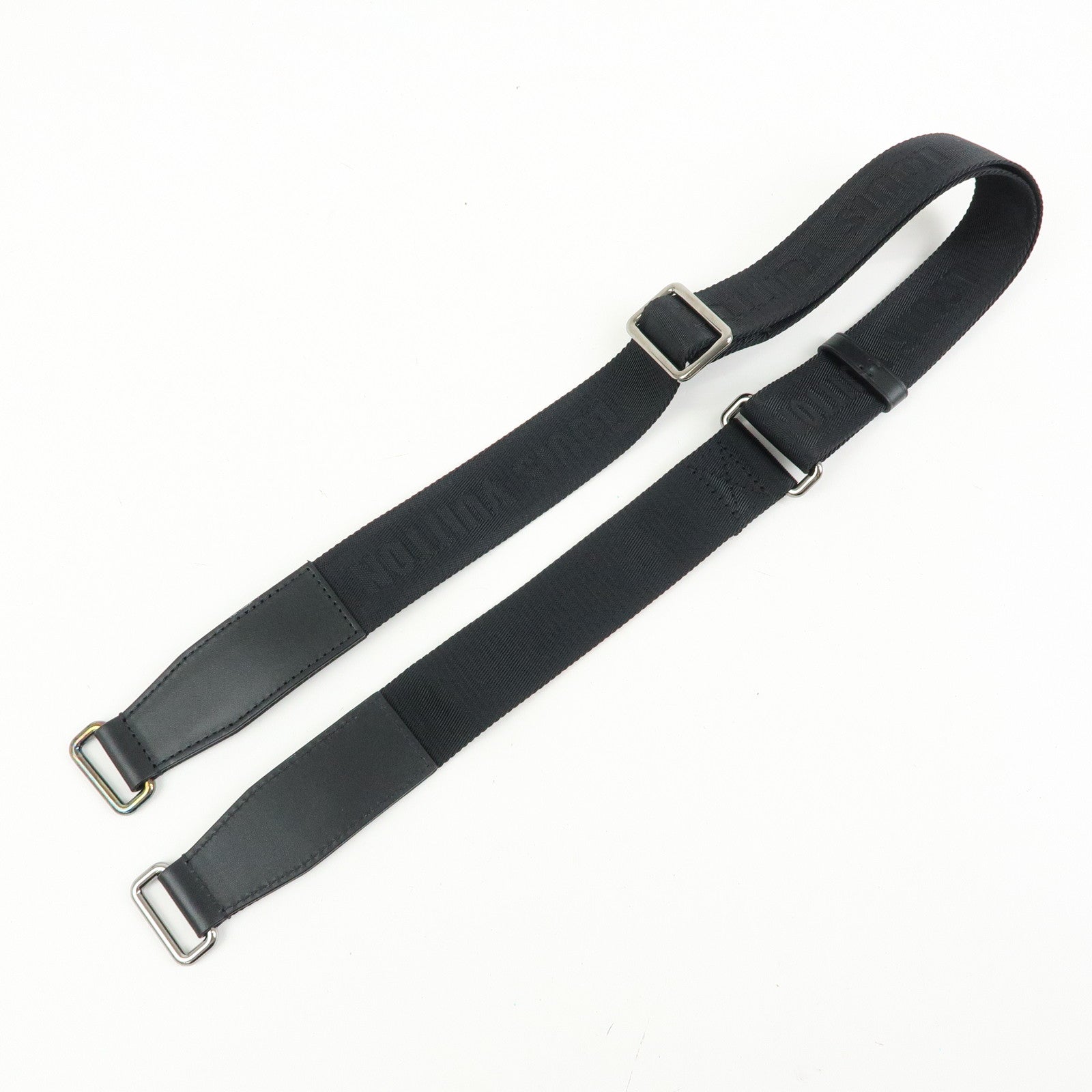 Louis Vuitton Canvas Leather Adjustable Shoulder Strap Black