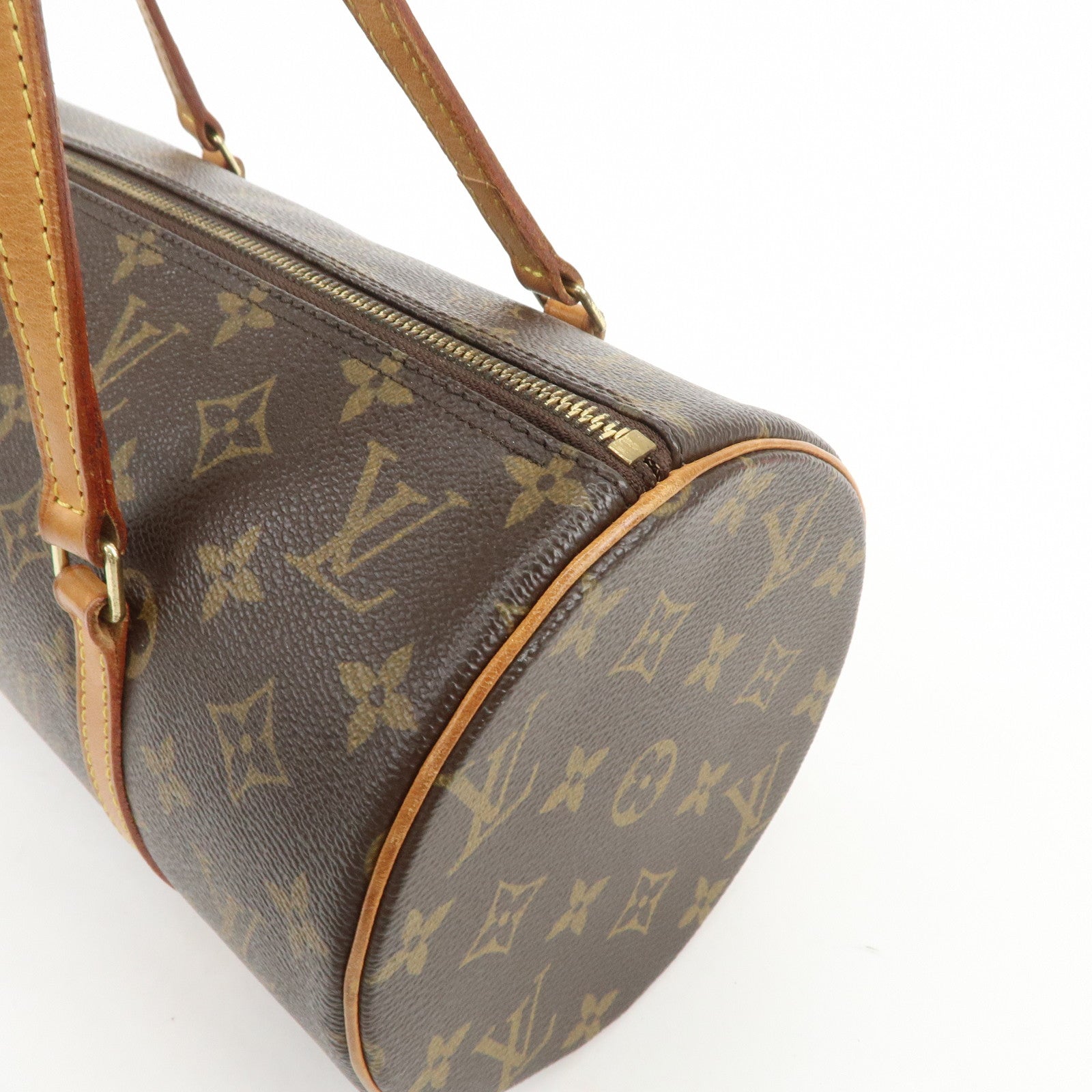 Louis Vuitton Monogram Papillon 30 Hand Bag Brown M51385