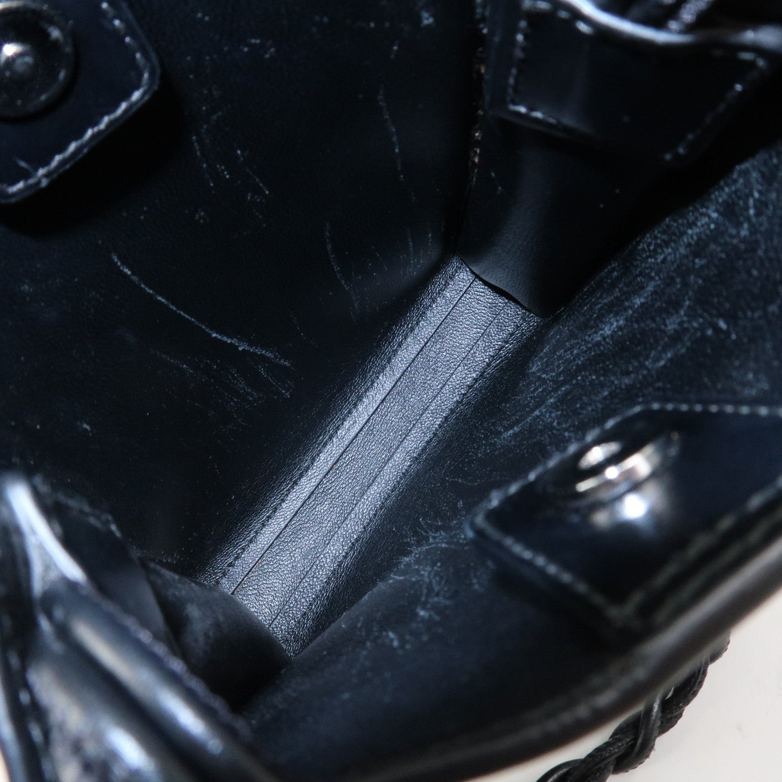 JIL SANDER Tangle Small Logo Leather Shoulder Bag Hand Bag Black