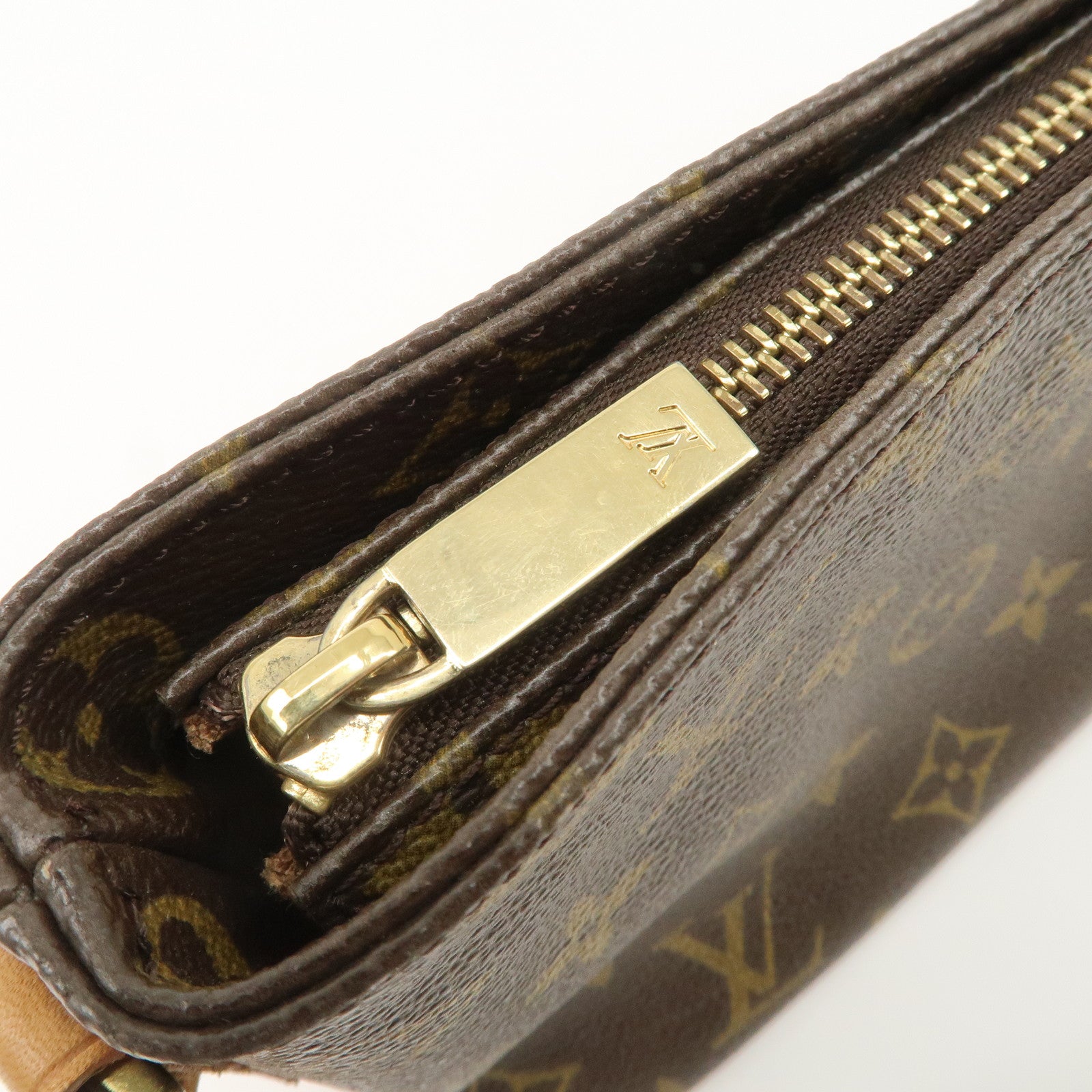 Louis Vuitton Monogram Trotteur Shoulder Bag Brown M51240