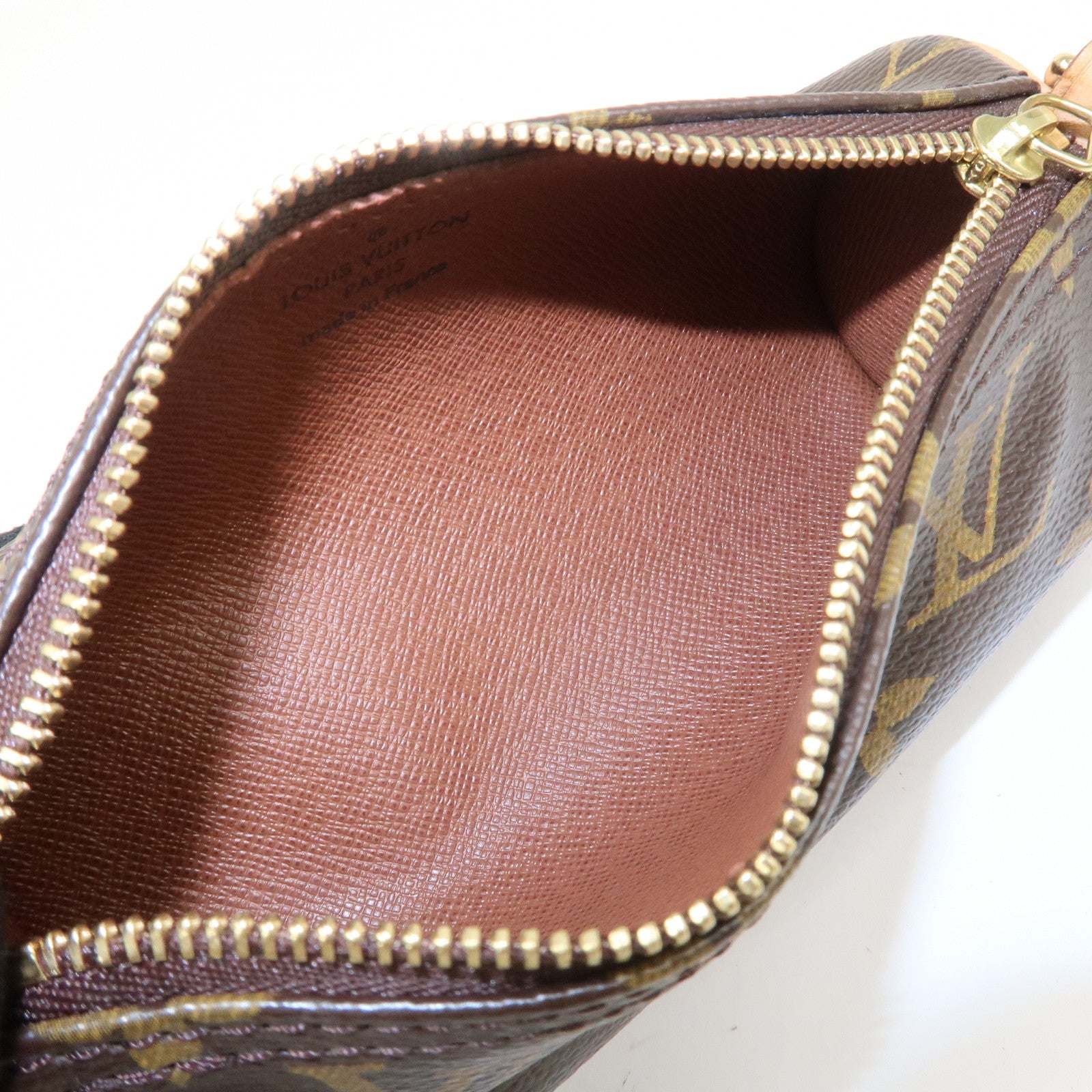 Louis Vuitton Monogram Mini Pouch for Papillon Bag Brown