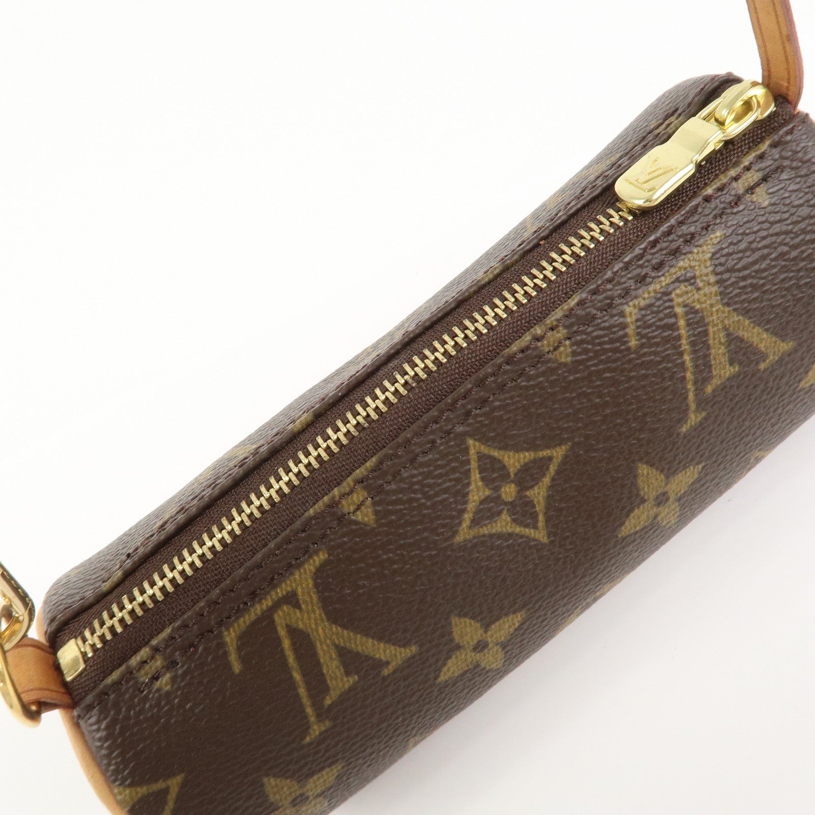 Louis Vuitton Monogram Mini Pouch for Papillon Bag Old Style Brown