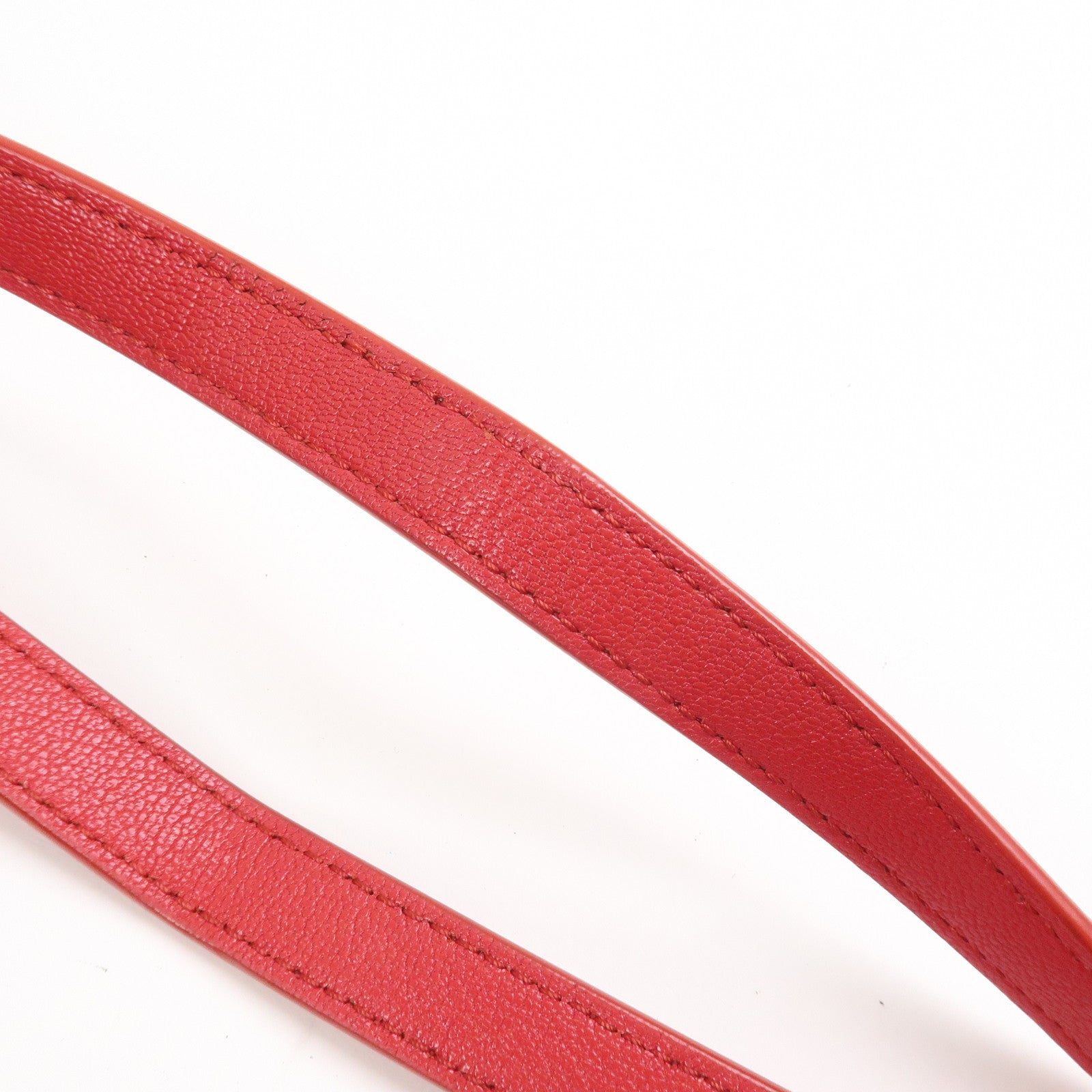 CHANEL COCO Mark Canvas Calf Leather Shopping Bag Large Red A57168