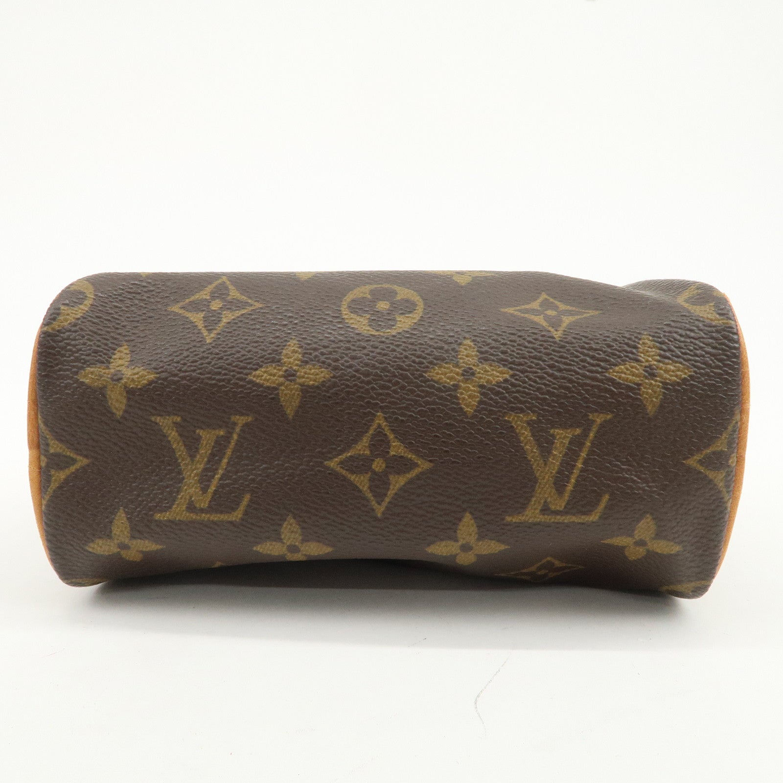 Louis Vuitton Monogram Mini Speedy Hand Bag & Strap Brown M41534