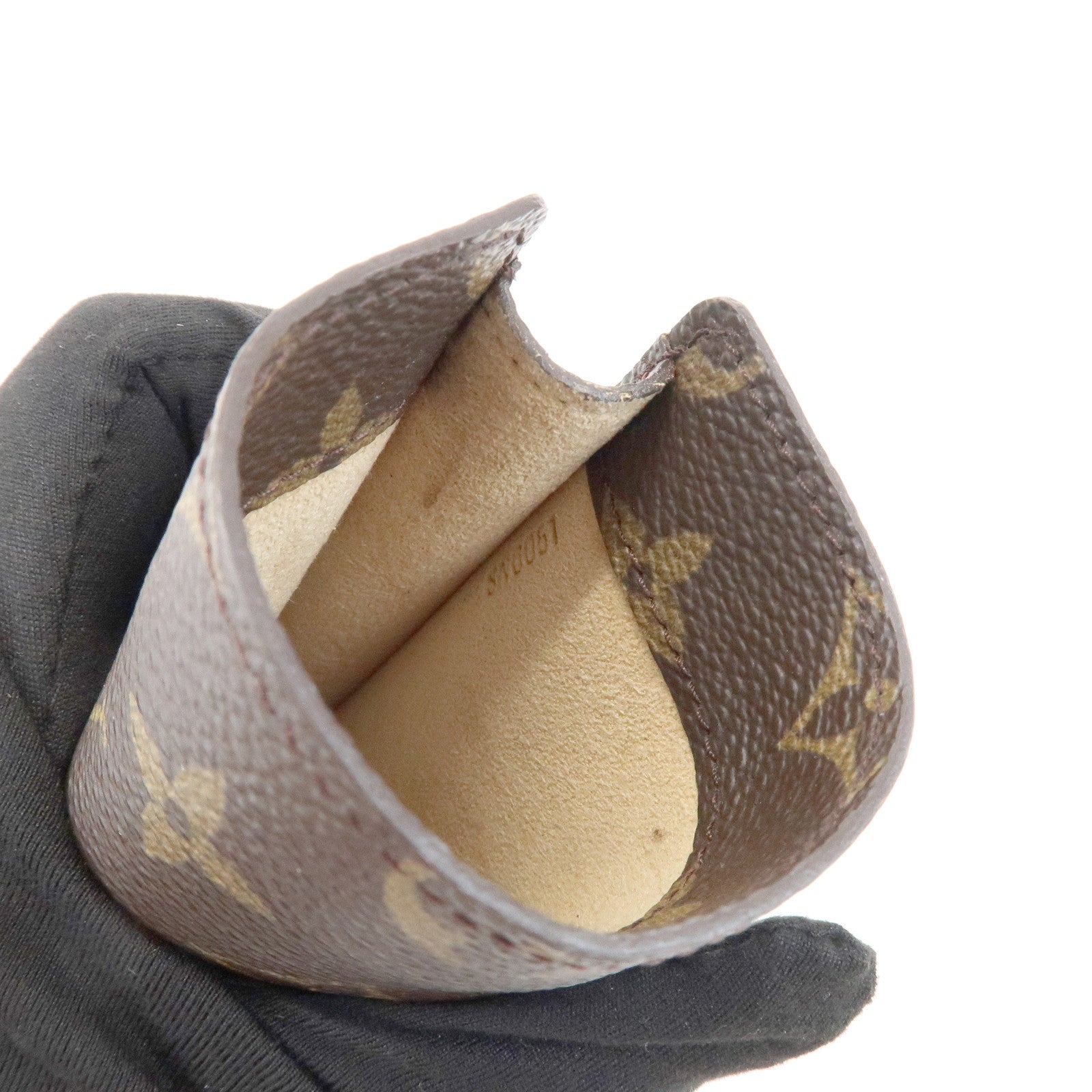 Louis Vuitton Monogram Leather Set of 3 Glasses Case Brown M62962
