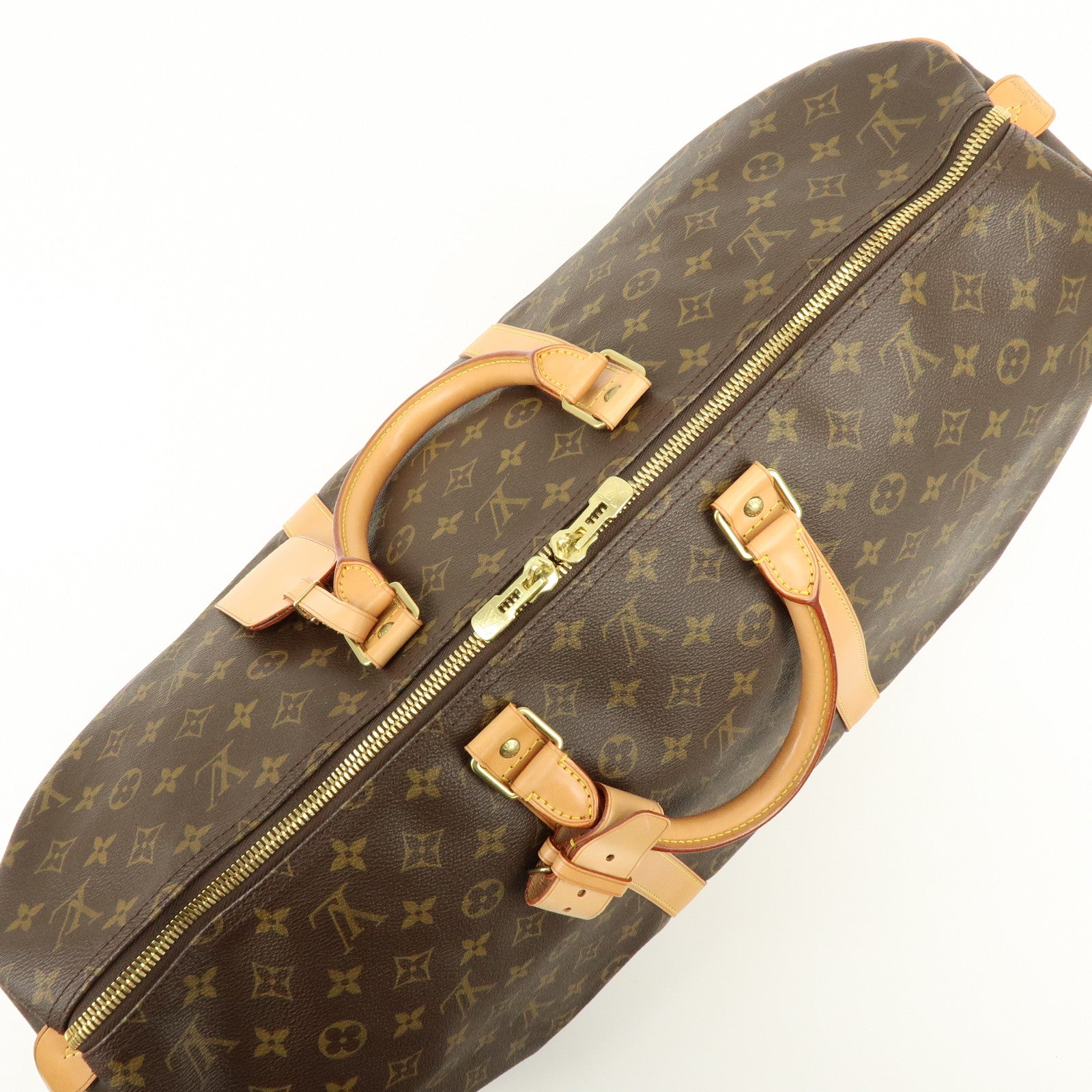 Louis Vuitton Monogram Keep All 55 Boston Bag Brown M41424