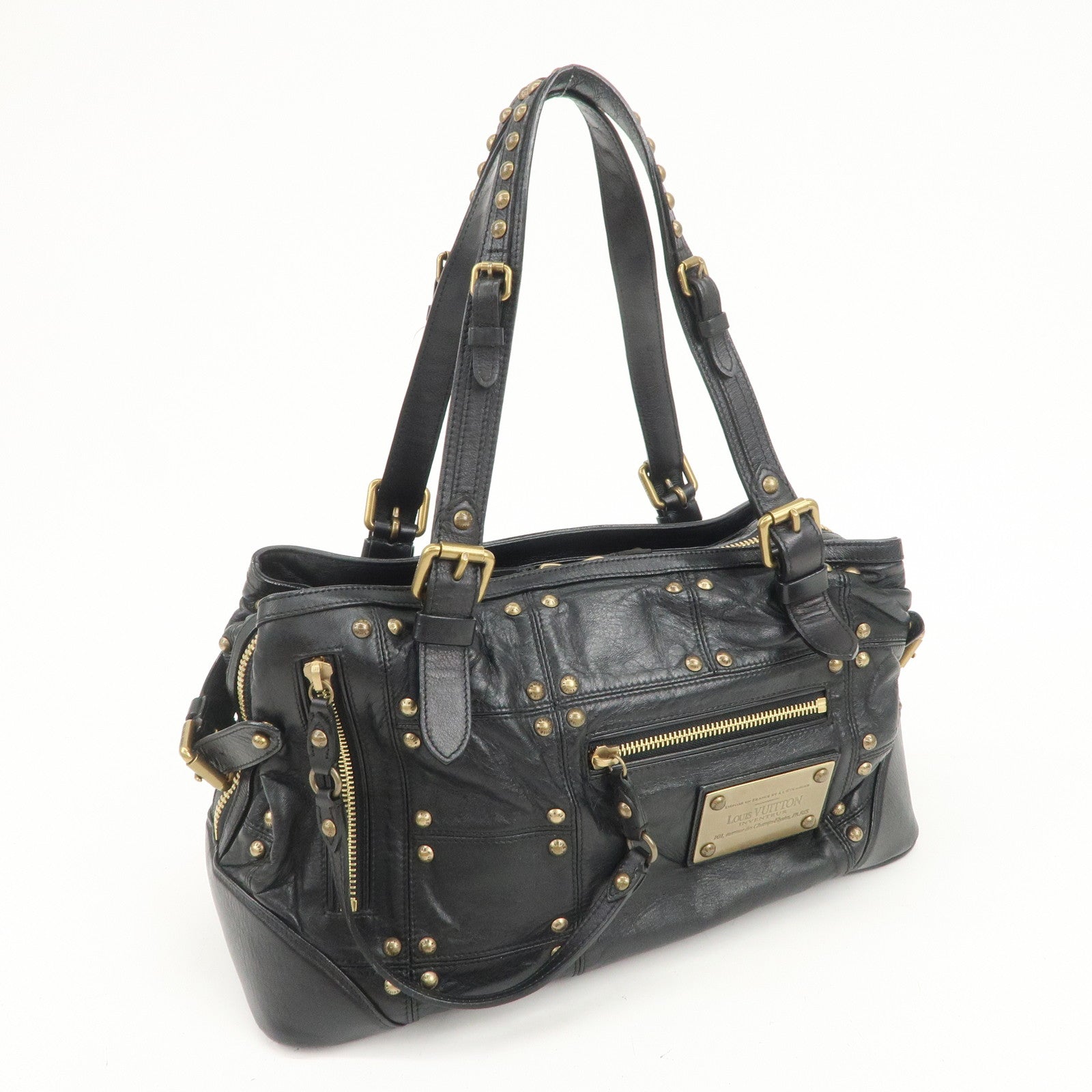 Louis Vuitton Cruise Line Rivet Shoulder Bag Noir Black M95346