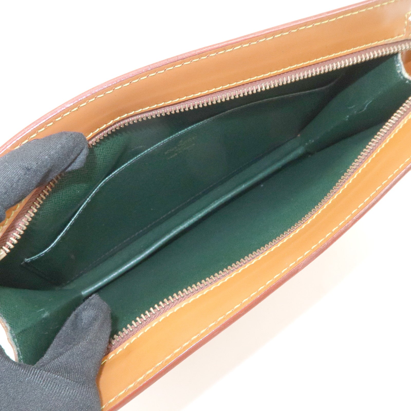 Louis Vuitton Epi Pochette Homme Clutch Bag Zipang Gold M52528