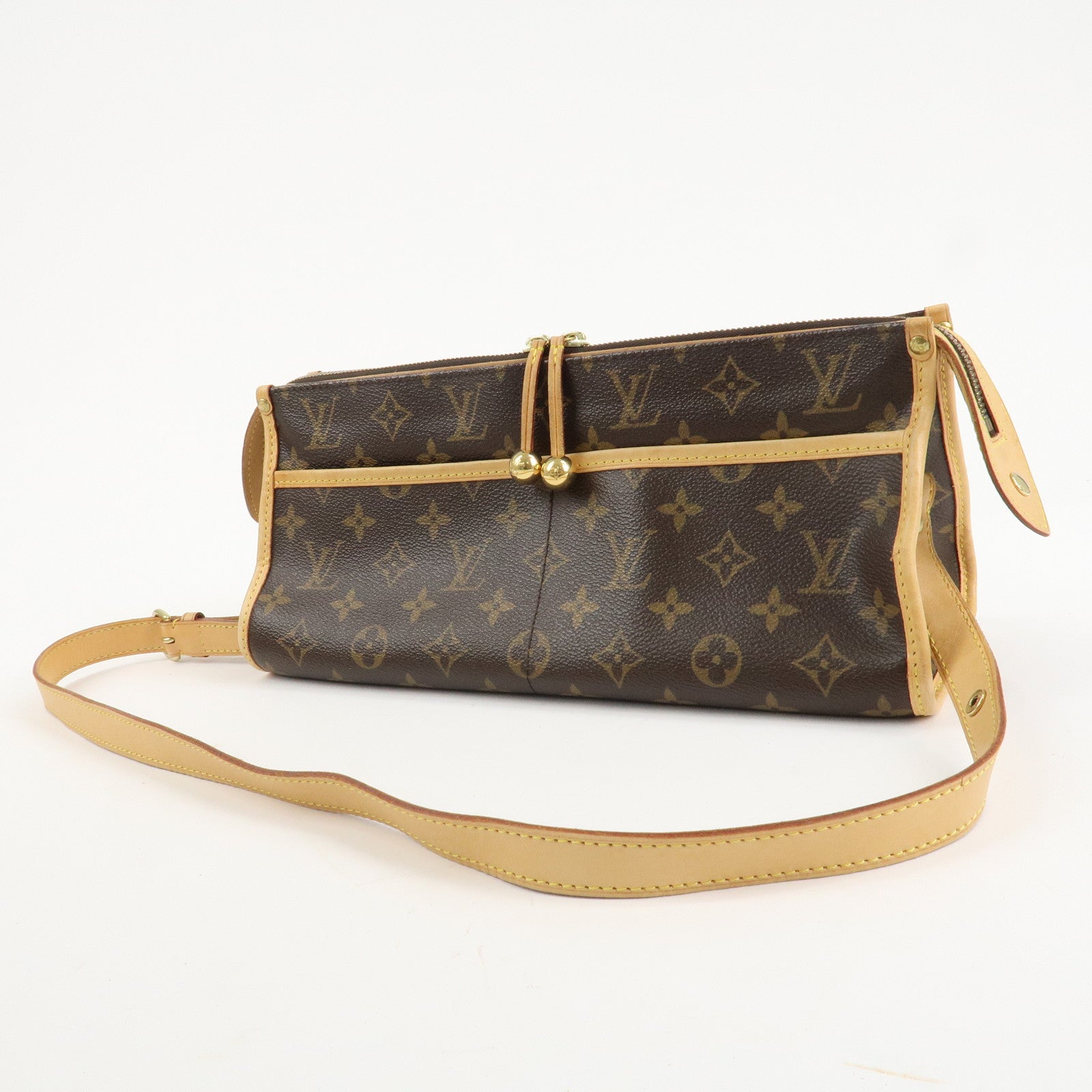 Louis Vuitton Monogram Popincourt Long Shoulder Bag Brown M40008 Used