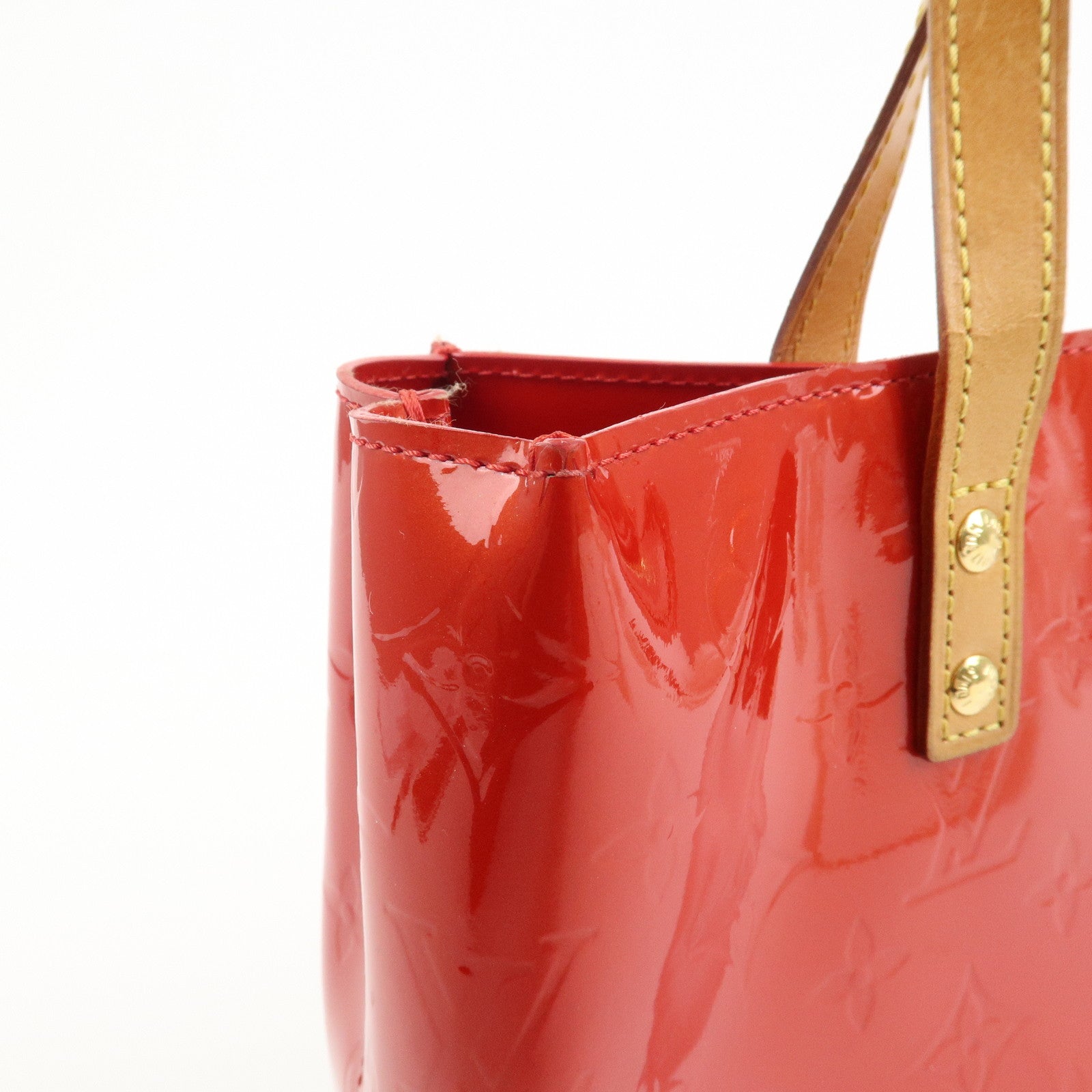 Louis Vuitton Monogram Vernis Lead PM Hand Bag Pomme d'Amour M91990