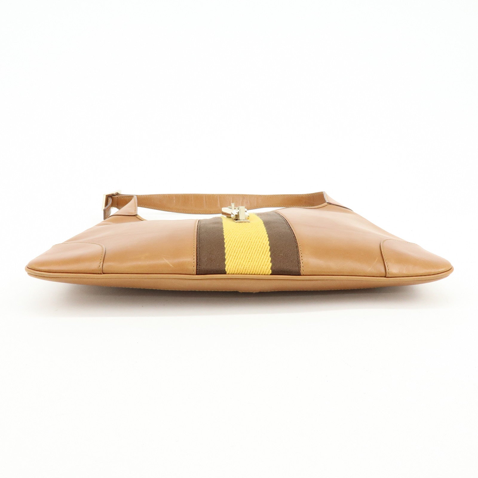 GUCCI Kandinsky Leather Shoulder Bag Hand Bag Brown 001.4057