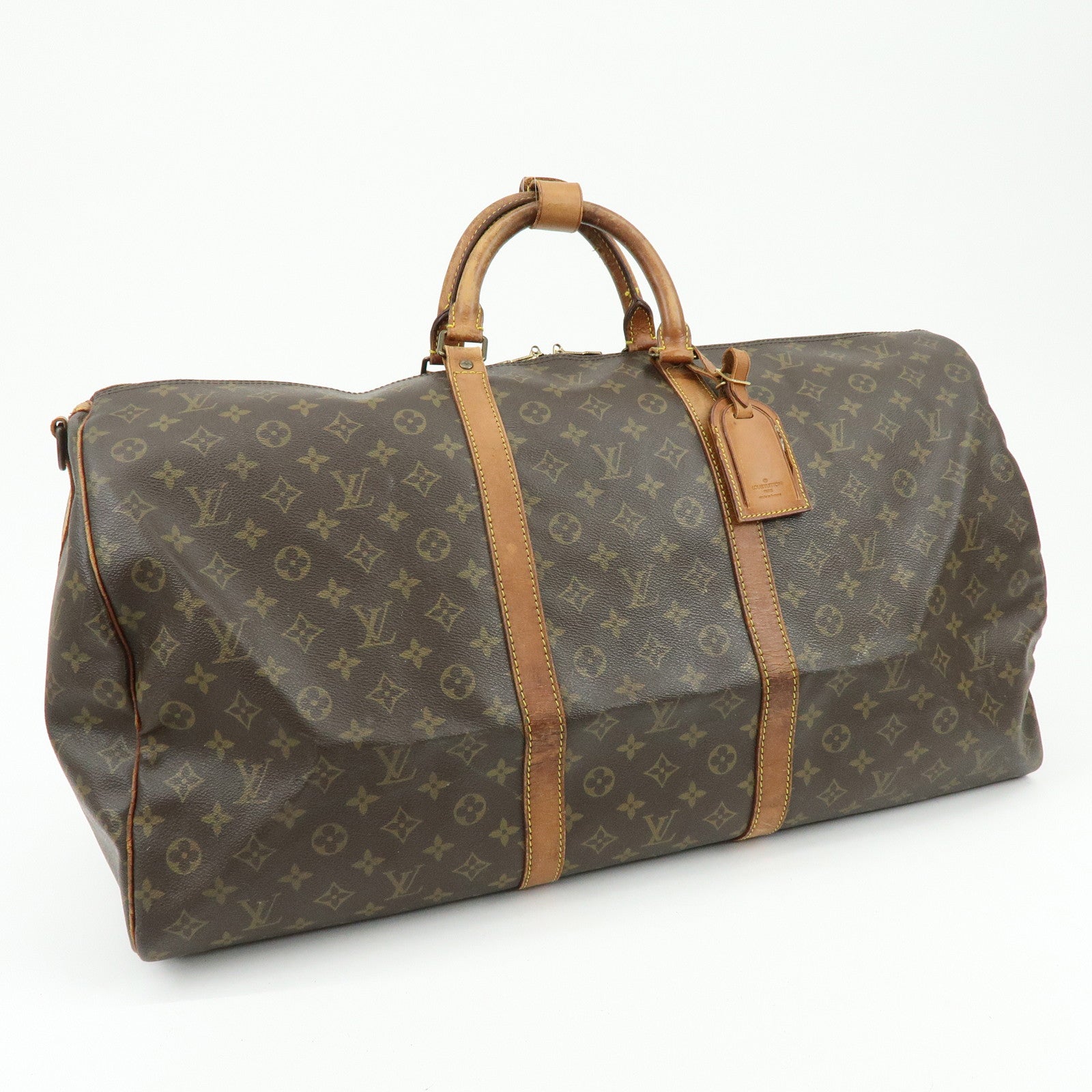 Louis Vuitton Monogram Keep All Bandouliere 60 Boston Bag M41412