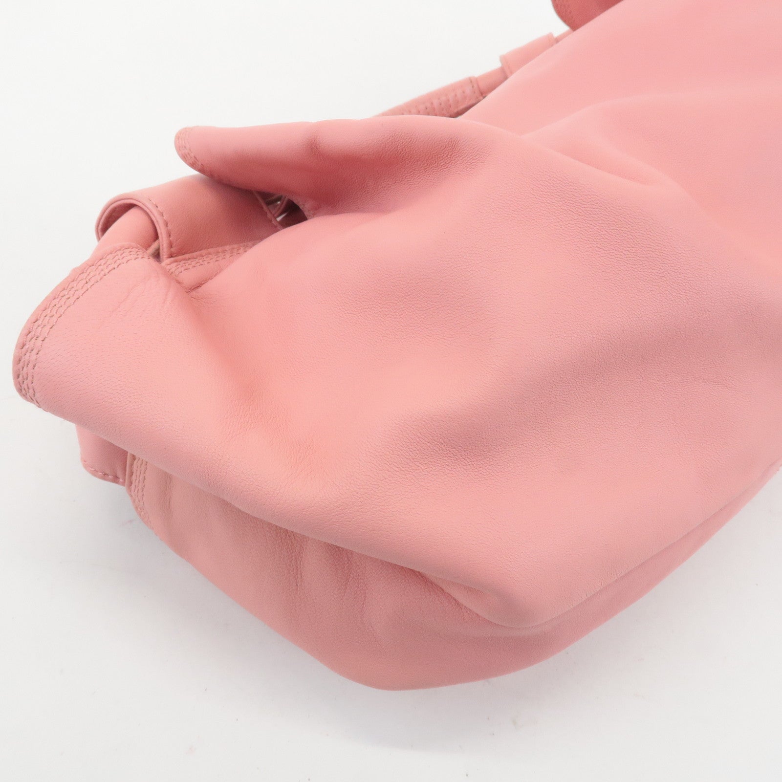 LOEWE Anagram Leather Nappa Aire Shoulder Hand Bag Pink Used