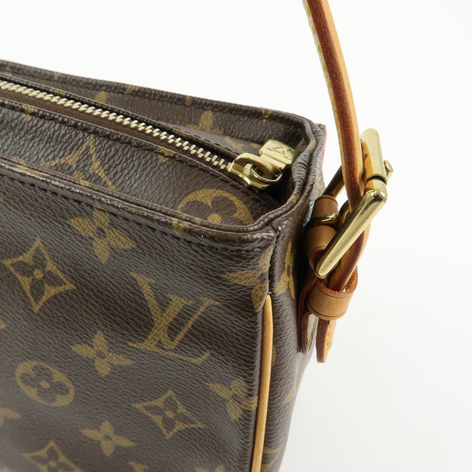 Louis Vuitton Monogram Vivacite Shoulder Bag Hand Bag Brown M51164