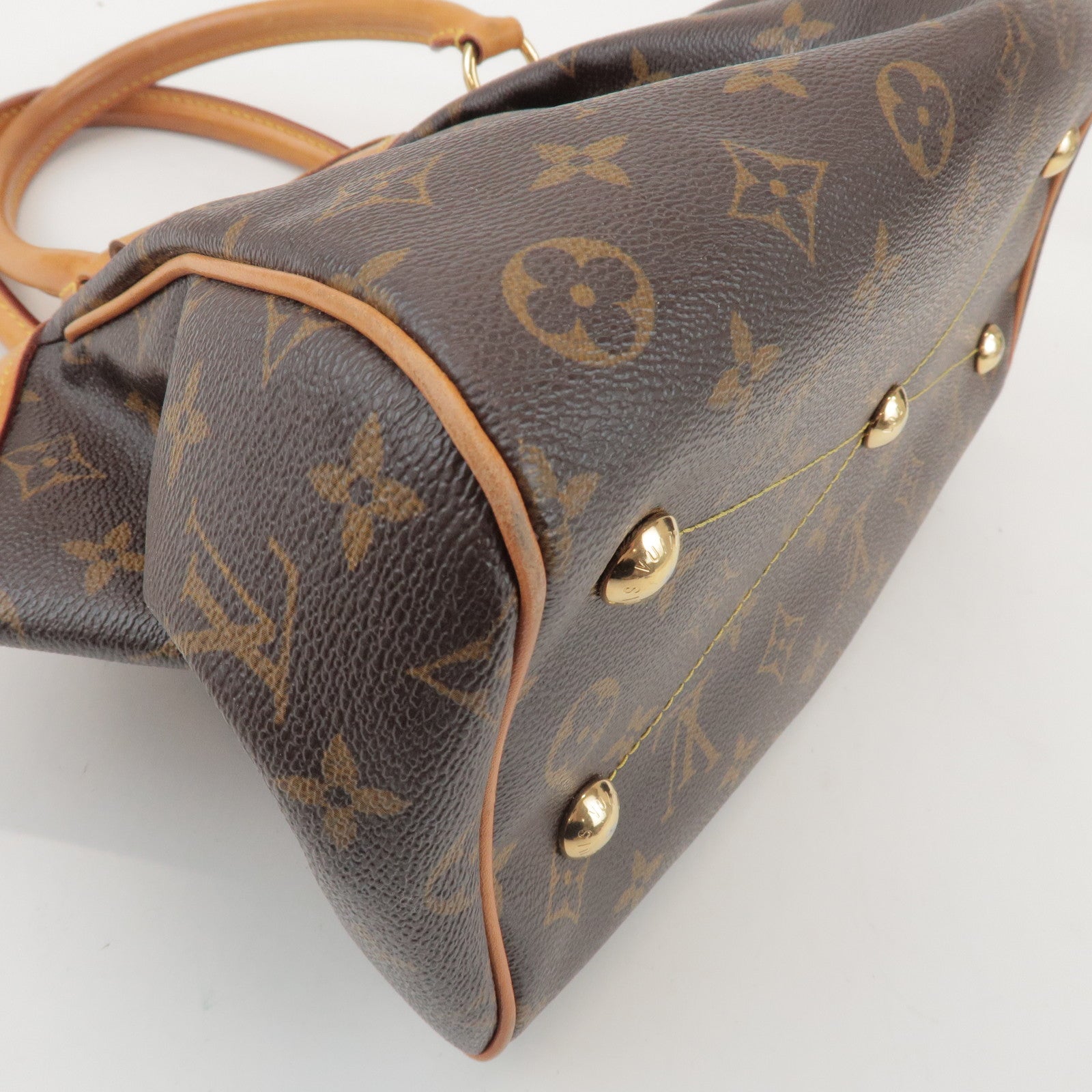 Louis Vuitton Monogram Tivoli PM Hand Bag Shoulder Bag Brown M40143