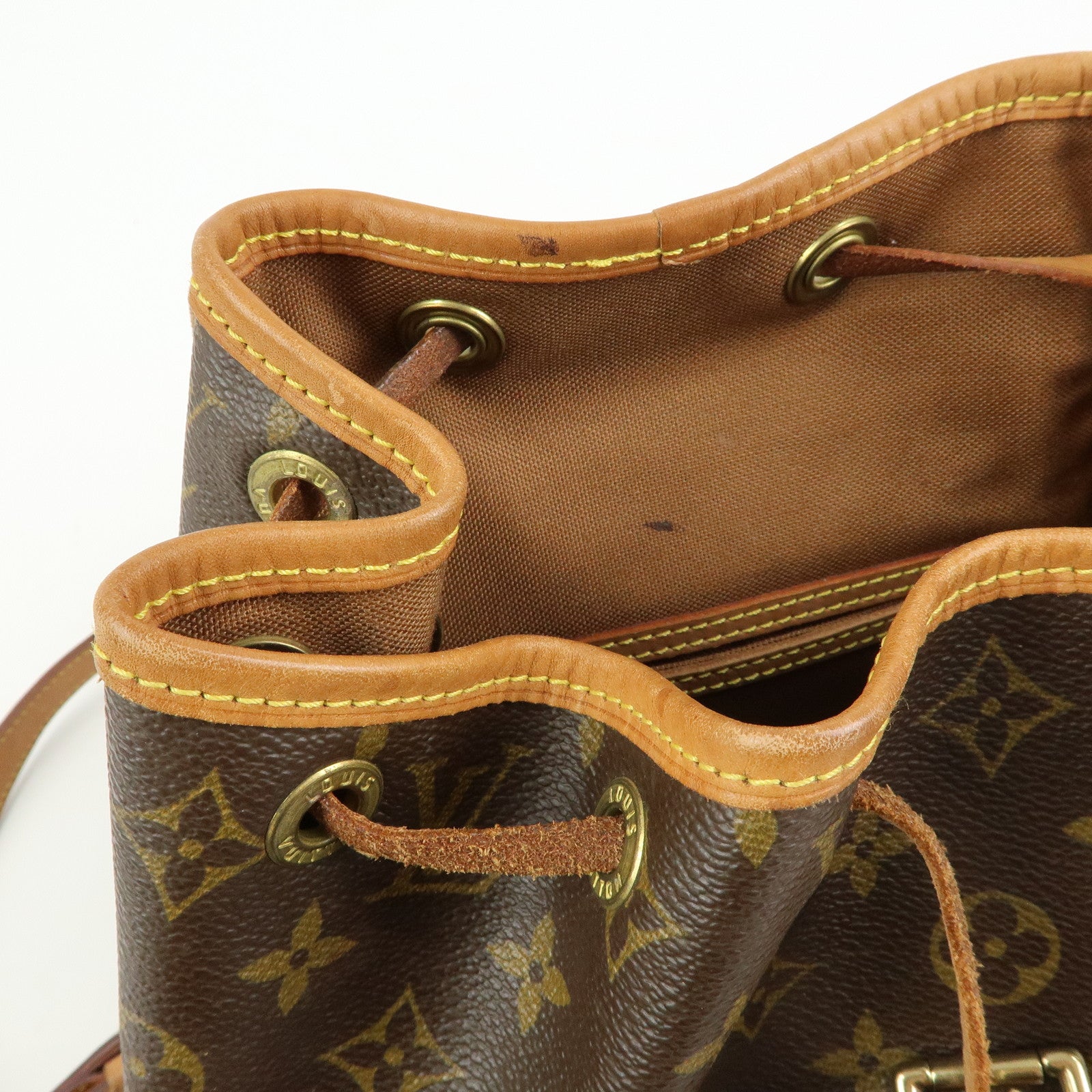 Louis Vuitton Monogram Montsouris MM Backpack Rucksack Brown M51136