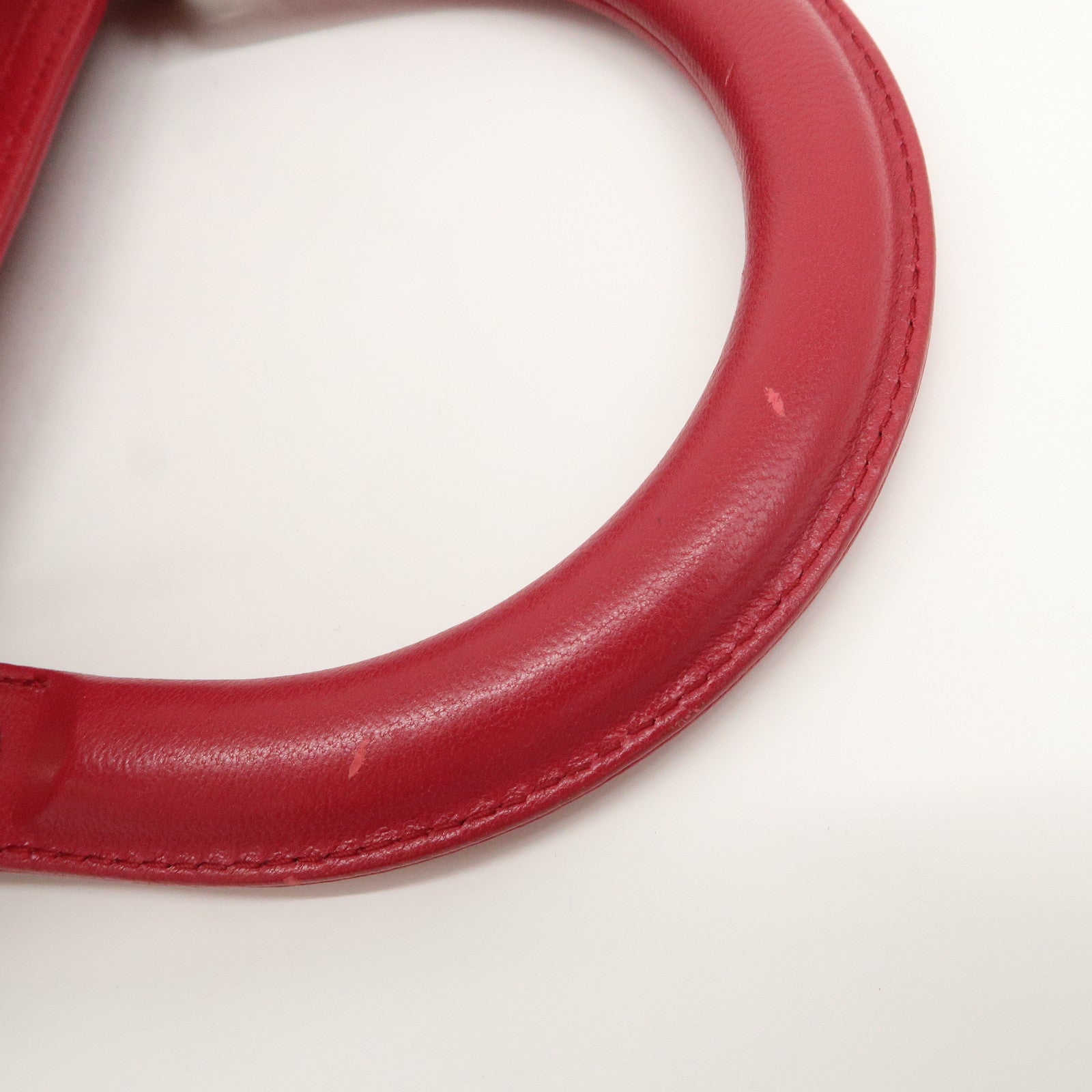 Christian Dior Leather 2Way Bag Hand Bag Shoulder Bag Pink Used