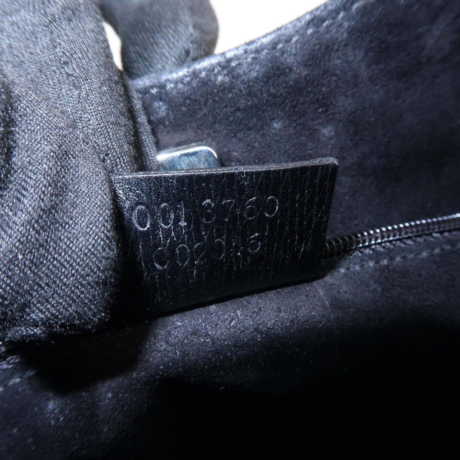 GUCCI Bamboo Leather Shoulder Bag Hand Bag Black 001.3760