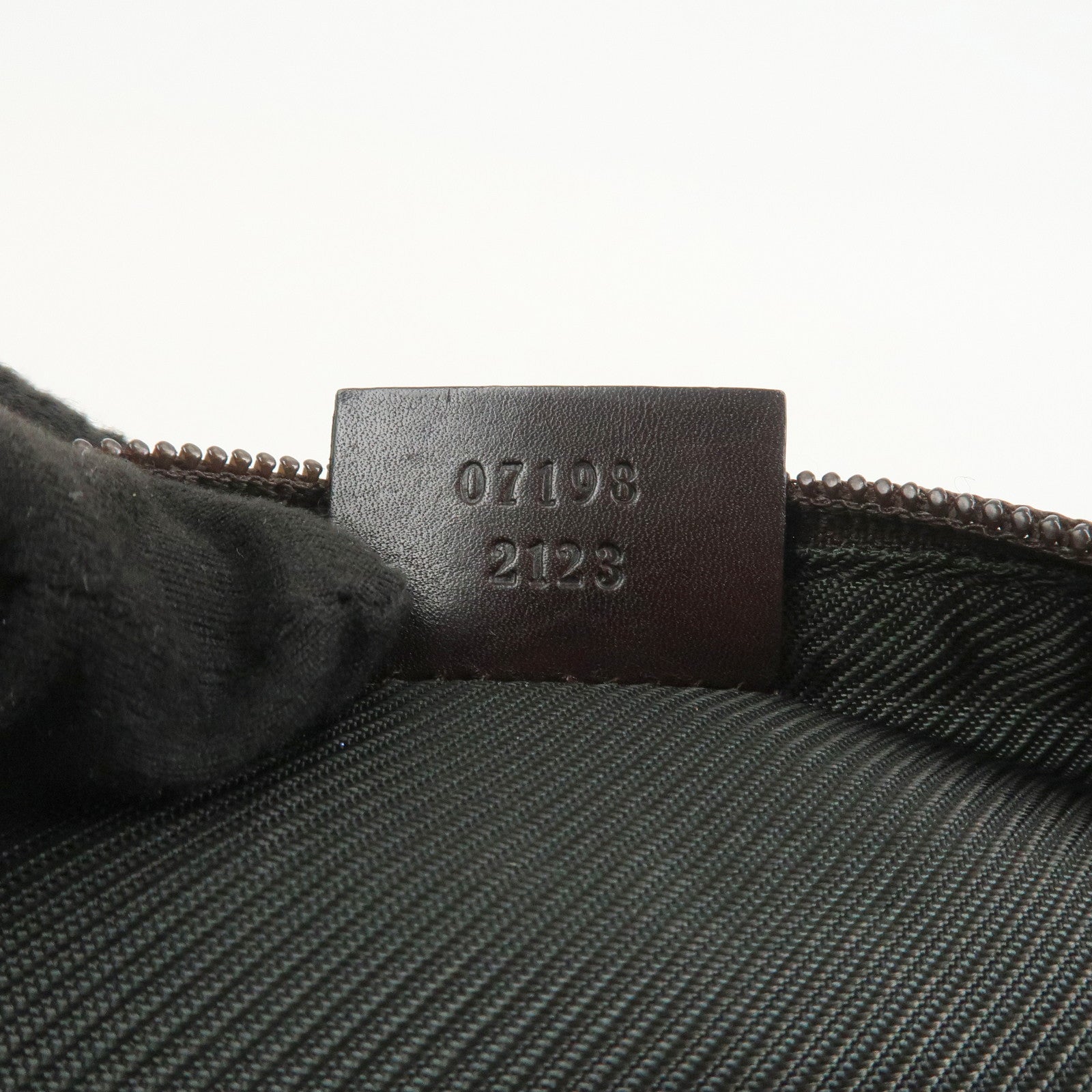 GUCCI Boat Bag GG Canvas Leather Hand Bag Brown 07198