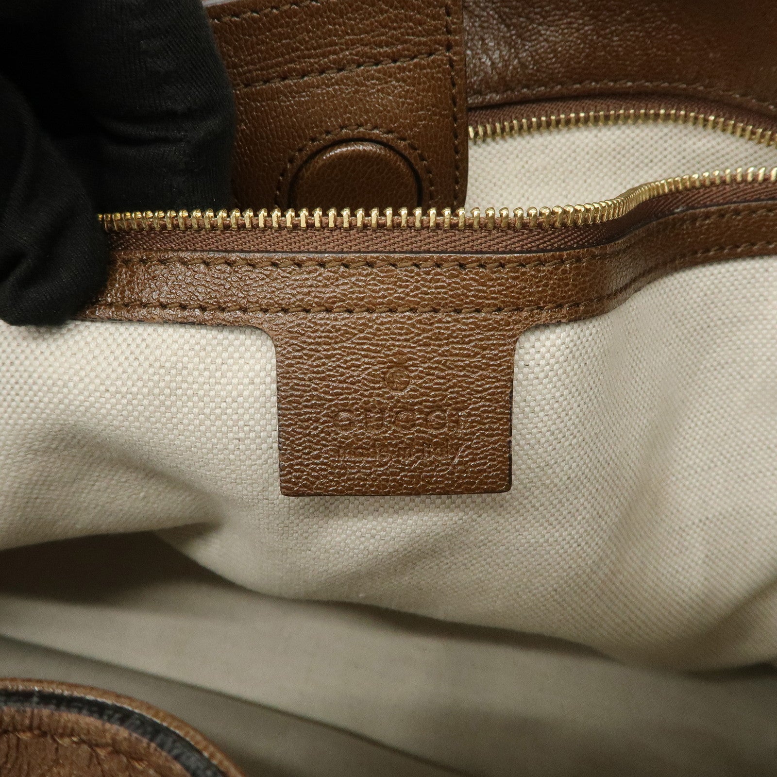 GUCCI Horsebit Leather Tote Bag Shoulder Bag Hand Bag Brown 623694