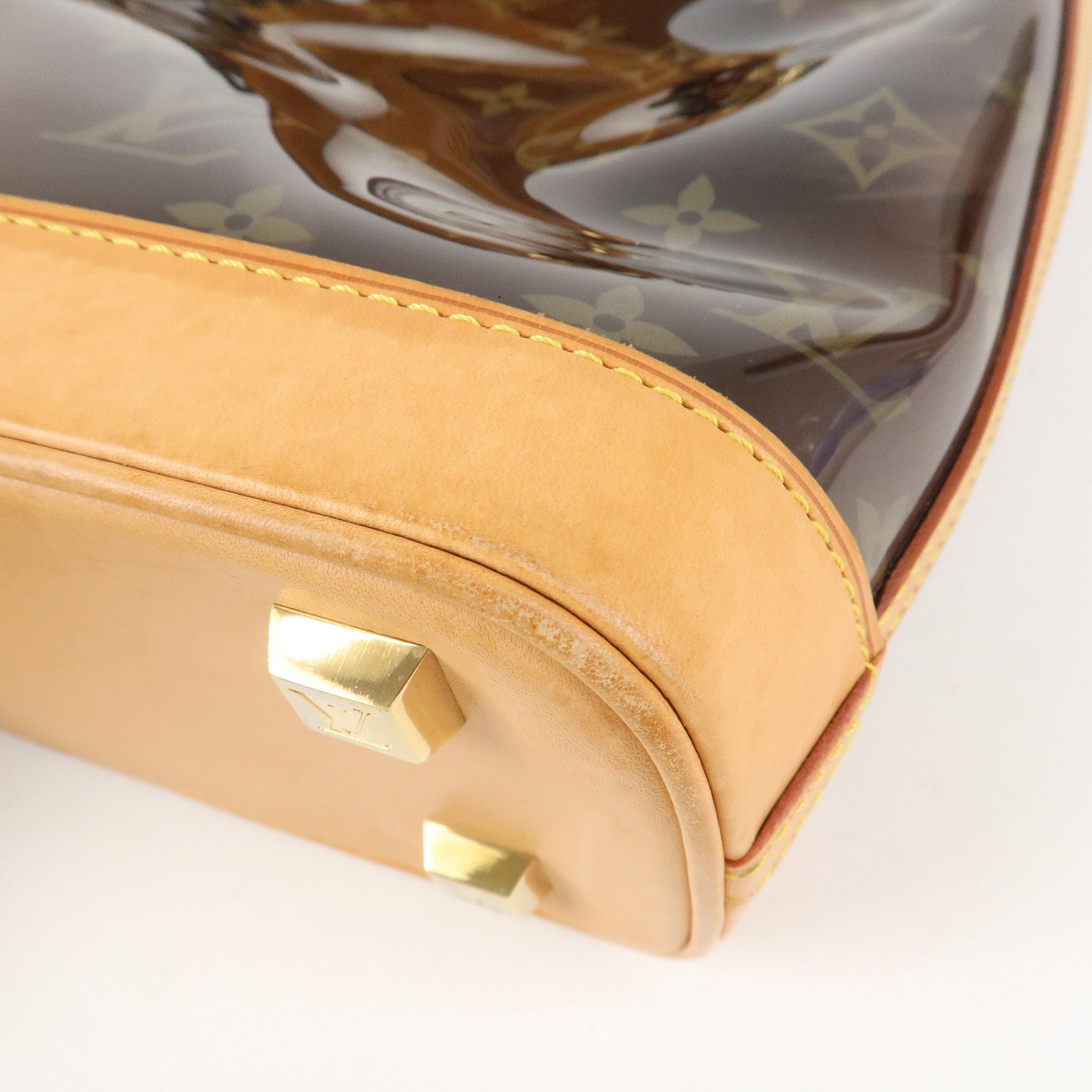 Louis Vuitton Monogram Vinyl Cabas Ambre PM Tote Bag Hand Bag M92502 Used