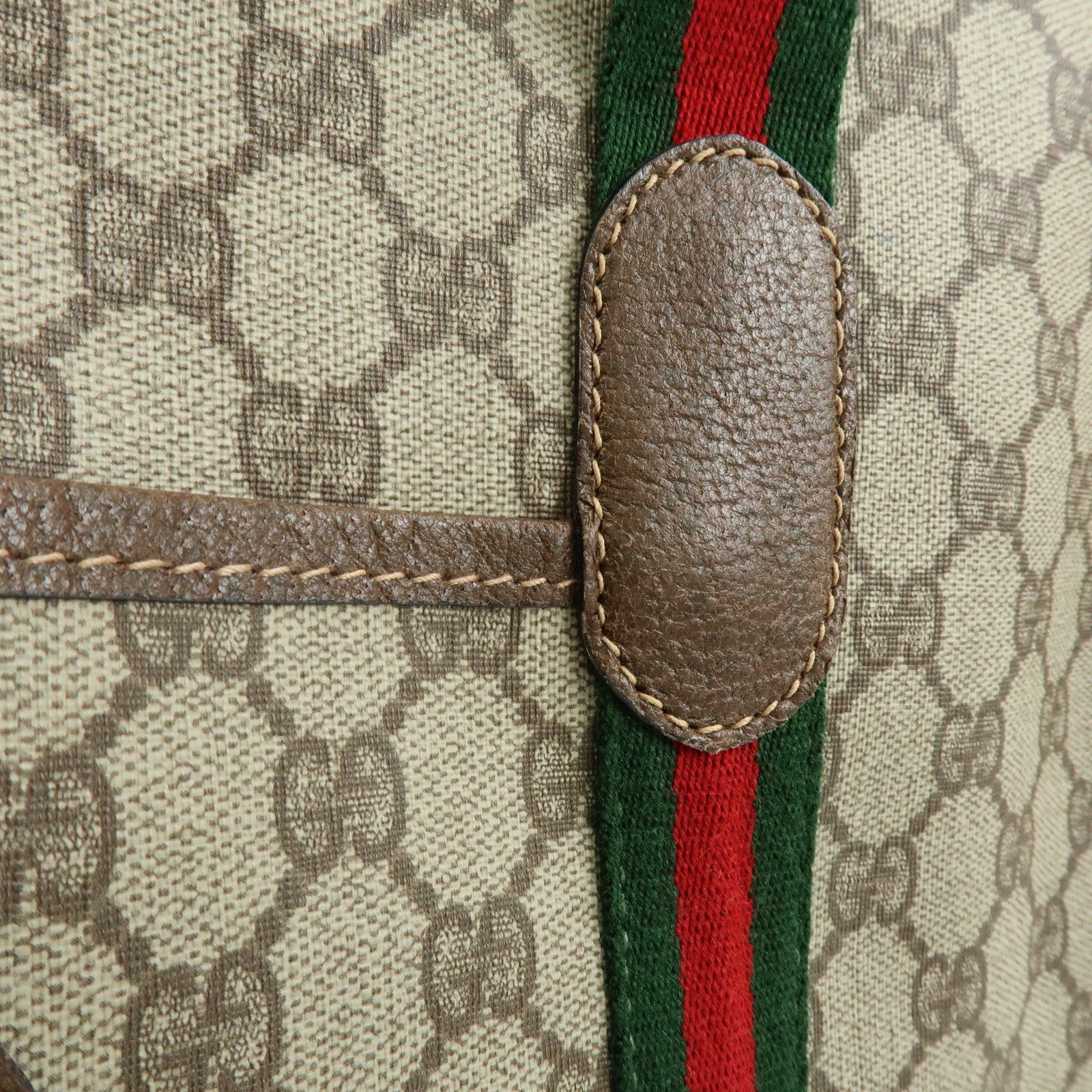GUCCI Sherry Interlocking G GG Supreme Tote Bag Beige 012・39・6211