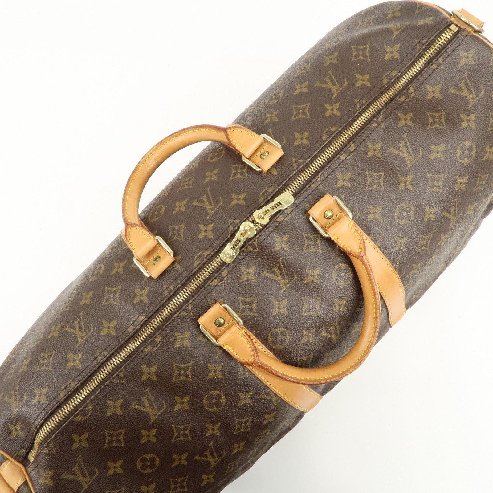 Louis Vuitton Monogram Keep All Bandouliere 55 Boston Bag M41414