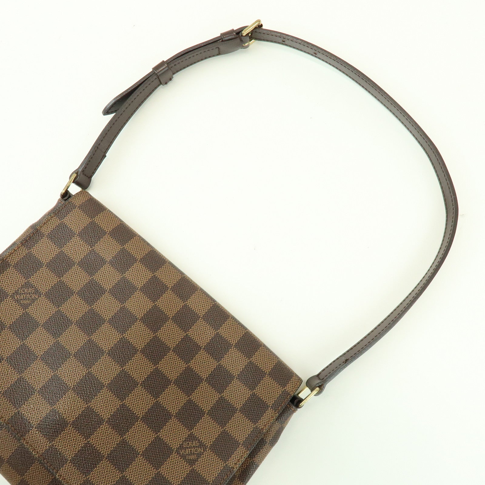 Louis Vuitton Damier Musette Tango Shoulder Bag Damier Ebene N51301