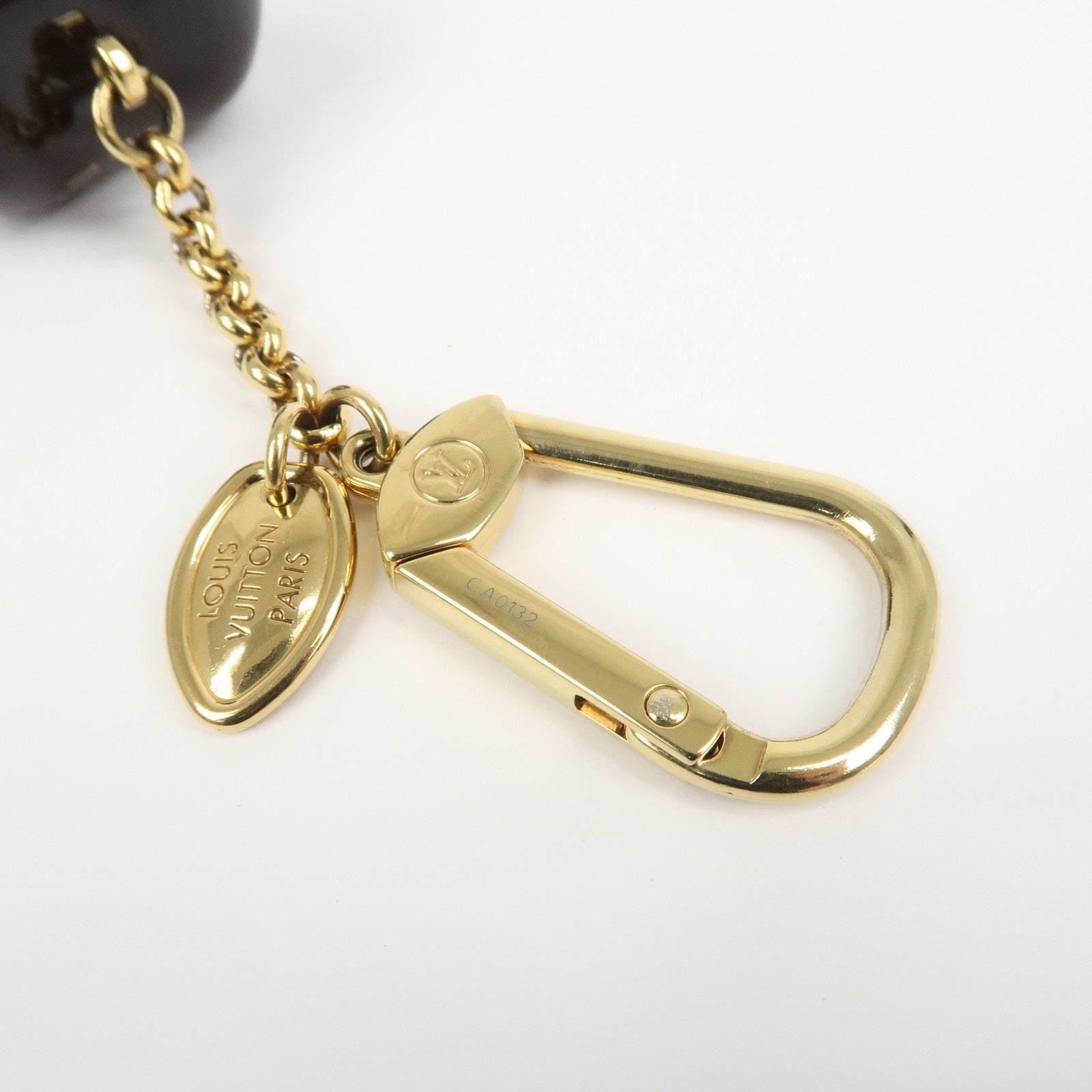 Louis Vuitton Porte Cles Pomme Plastic Metal Key Holder M66494