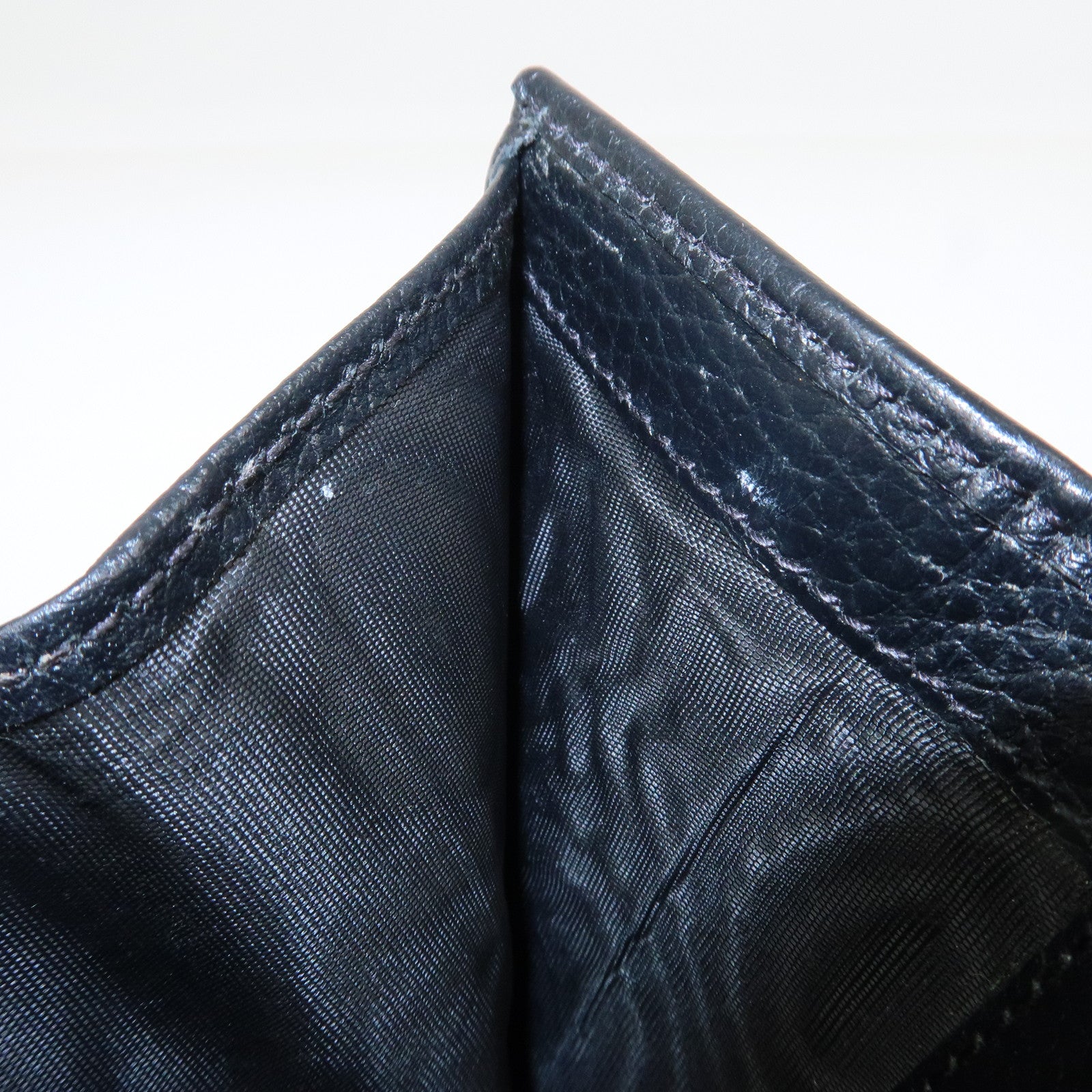 GUCCI GG Marmont Leather Small Tri-fold Compact Wallet Black 644407