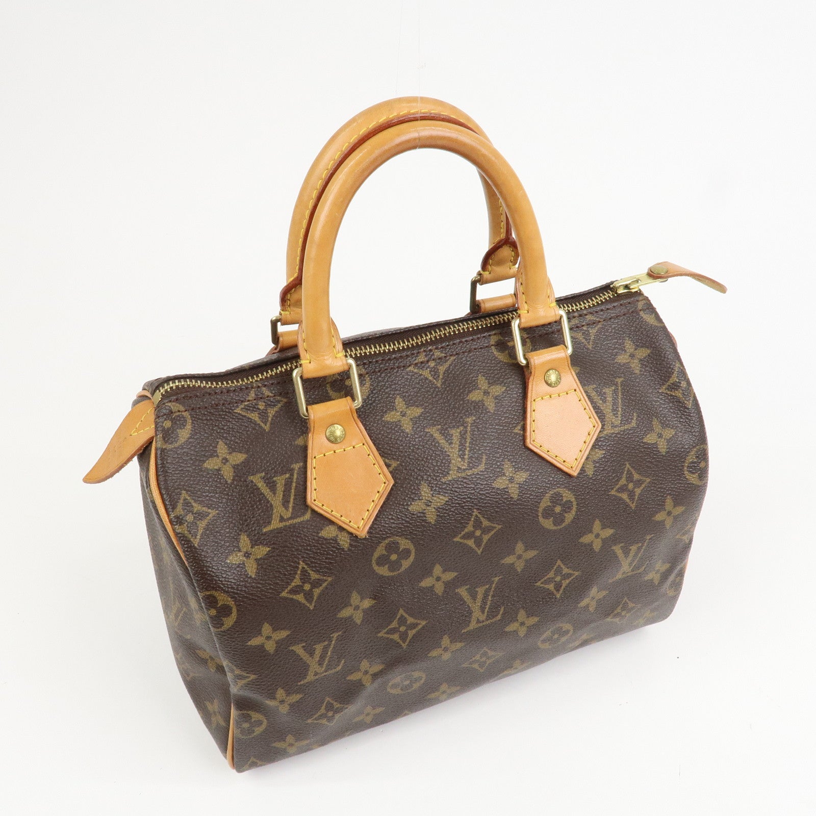 Louis Vuitton Monogram Speedy 25 Boston Bag Hand Bag Brown M41528