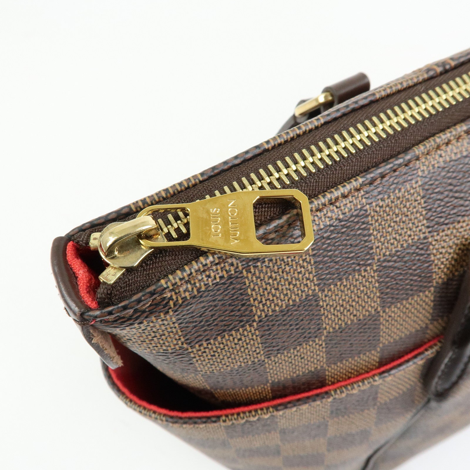 Louis Vuitton Damier Totally PM Canvas Leather Tote Hand Bag N41282