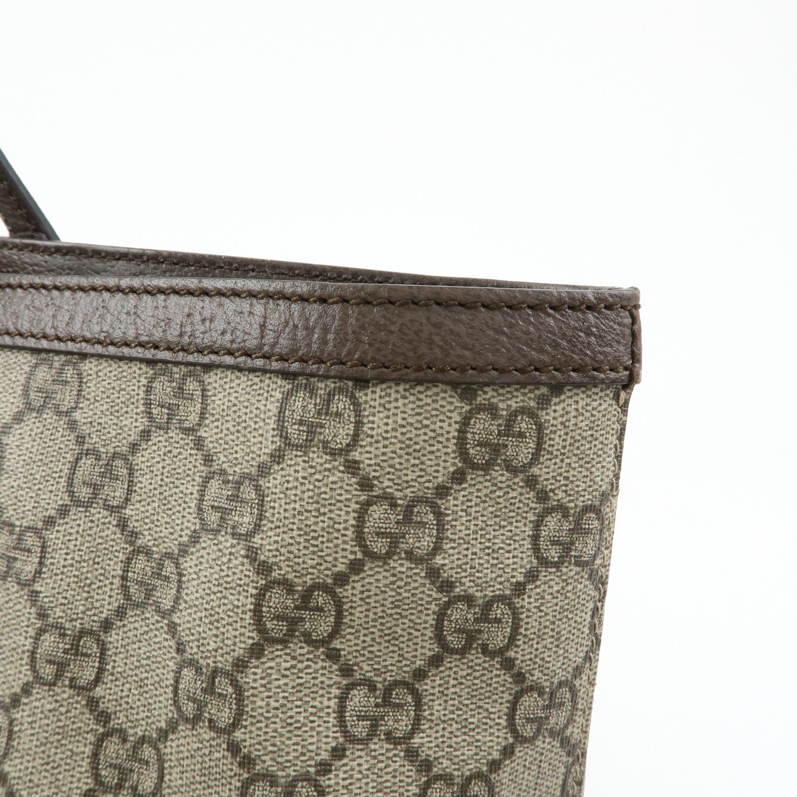 GUCCI Ophidia Sherry Medium Tote Shoulder Bag Beige Brown 631685