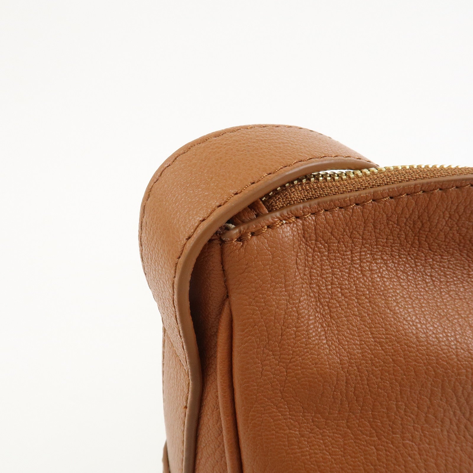 Chloe See By Chloe Hana Suede Leather Shoulder Crossbody Bag Brown