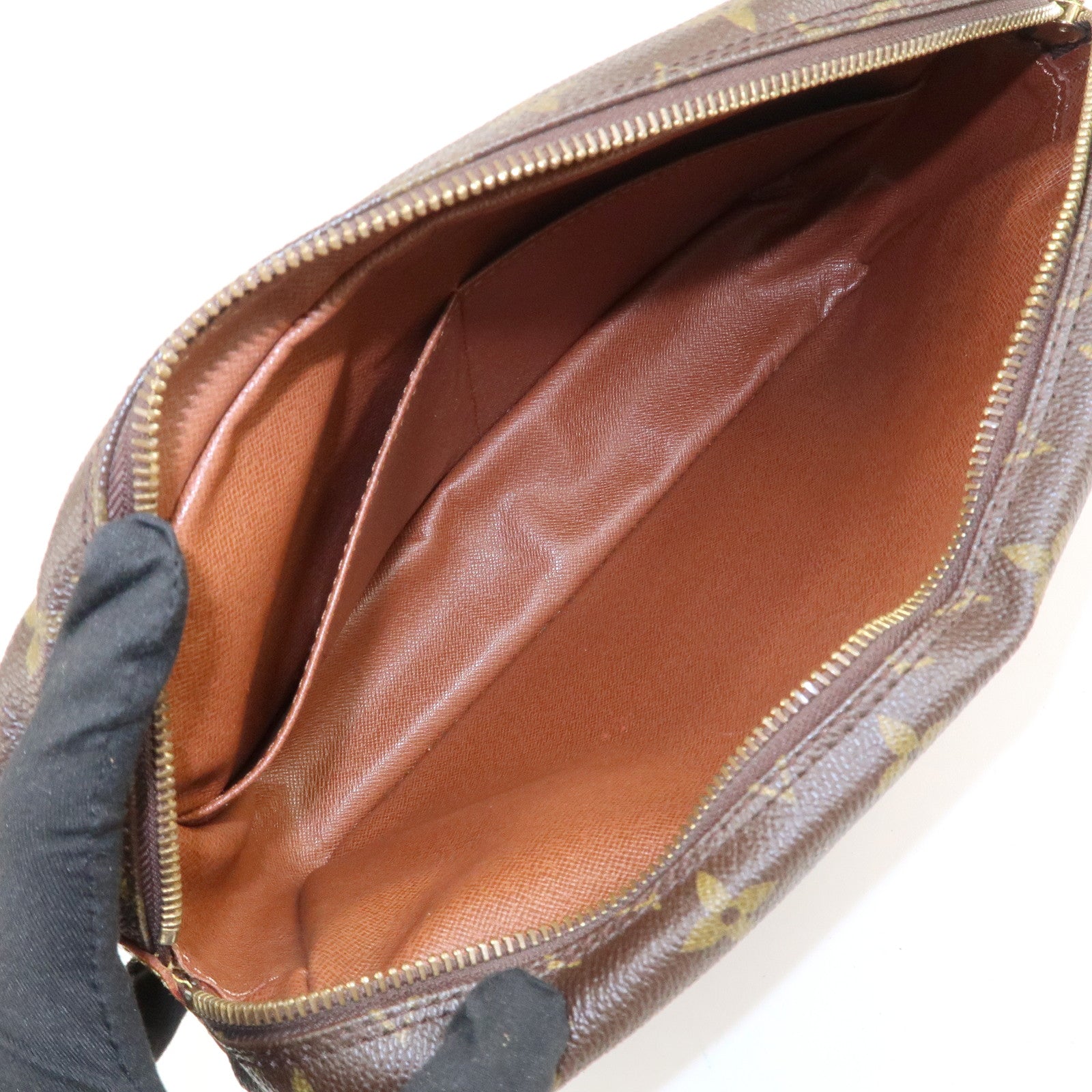 Louis Vuitton Monogram Compiegne 28 Pouch Clutch Bag Brown M51845 Used