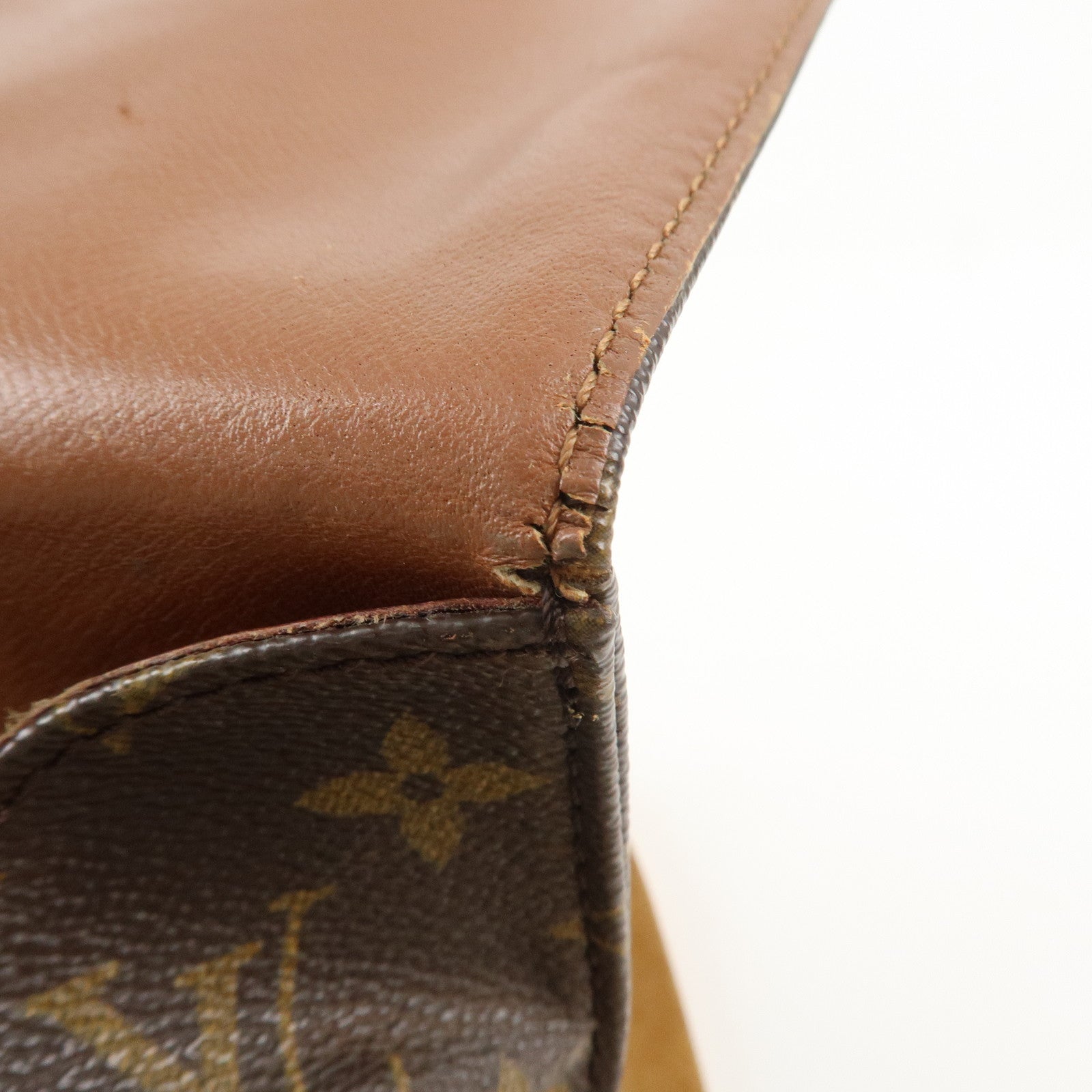 Louis Vuitton Monogram Cartouchiere MM Shoulder Bag M51253 Used