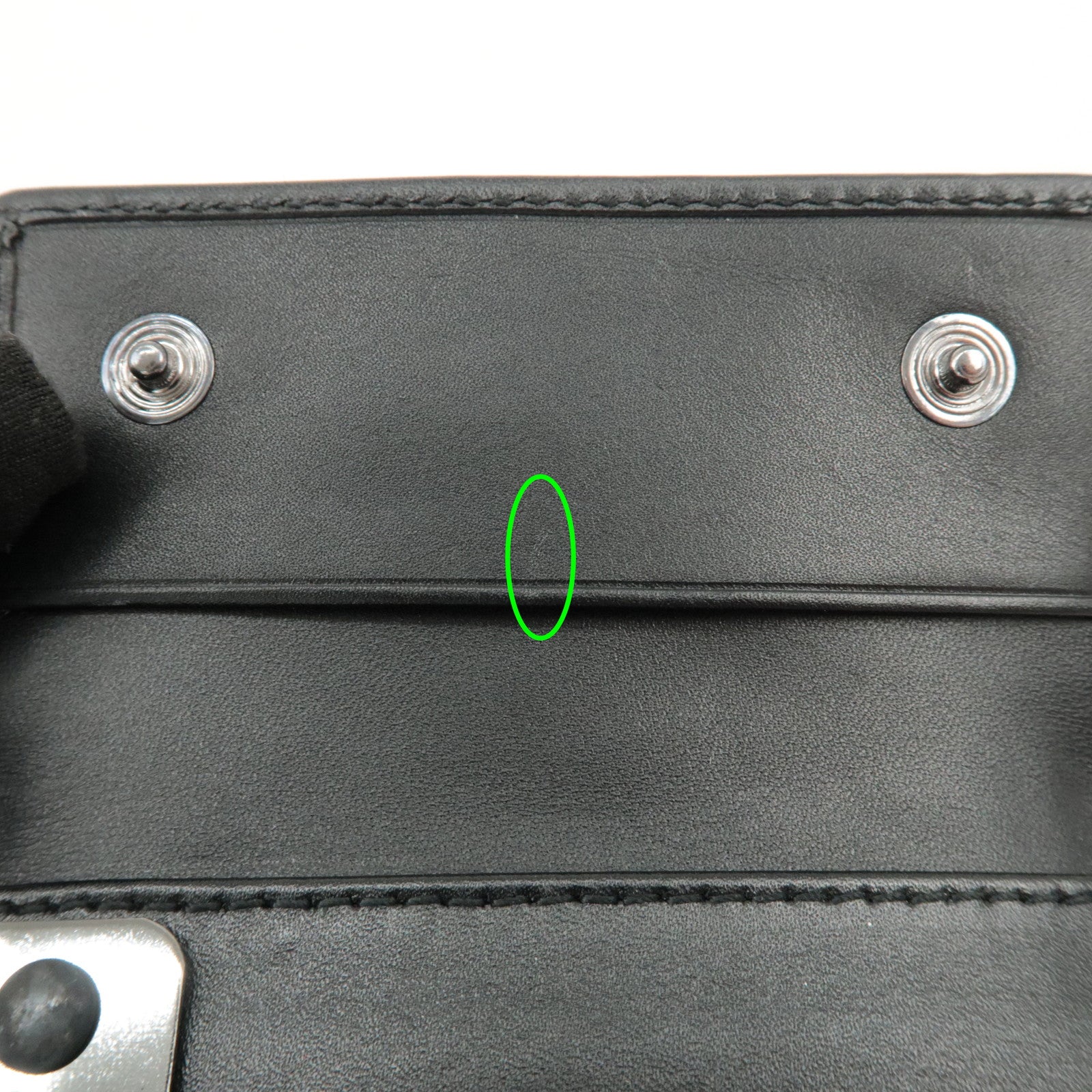 FENDI Zucchino Canvas Leather 6 Rings Key Case Beige Black 8AP002 Used