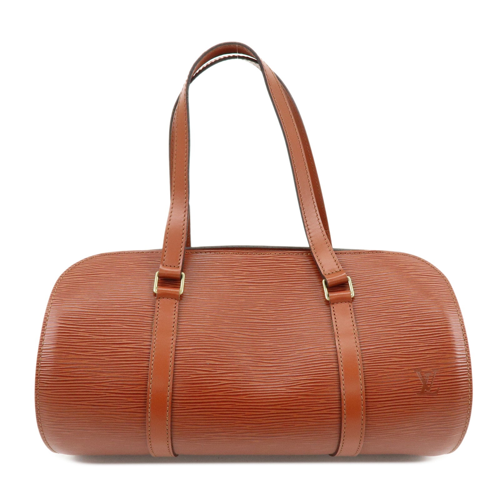 Louis Vuitton Epi Leather Soufflot Hand Bag Kenya Brown M52223
