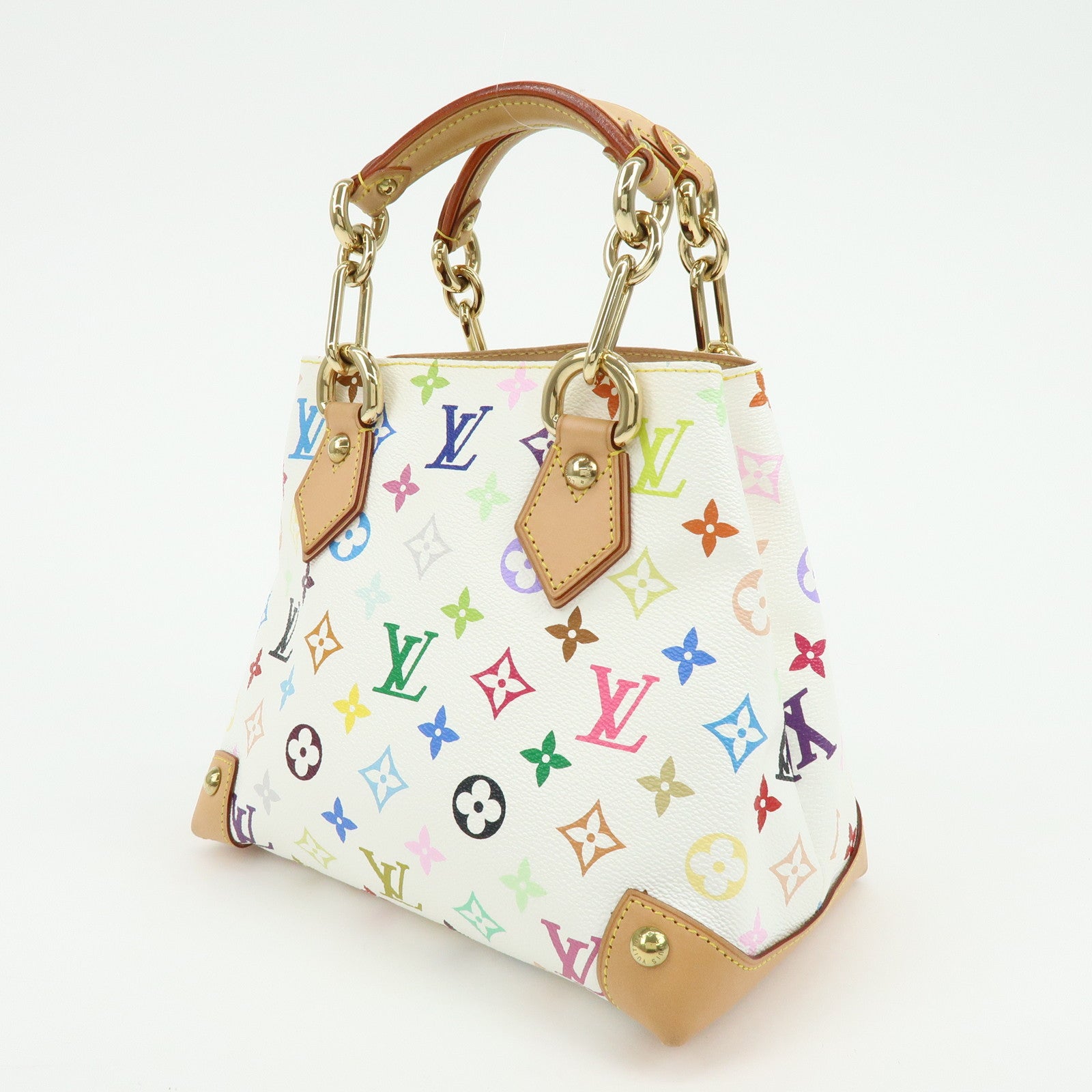 Louis Vuitton Monogram Multicolor Audra Hand Bag Blanc M40047