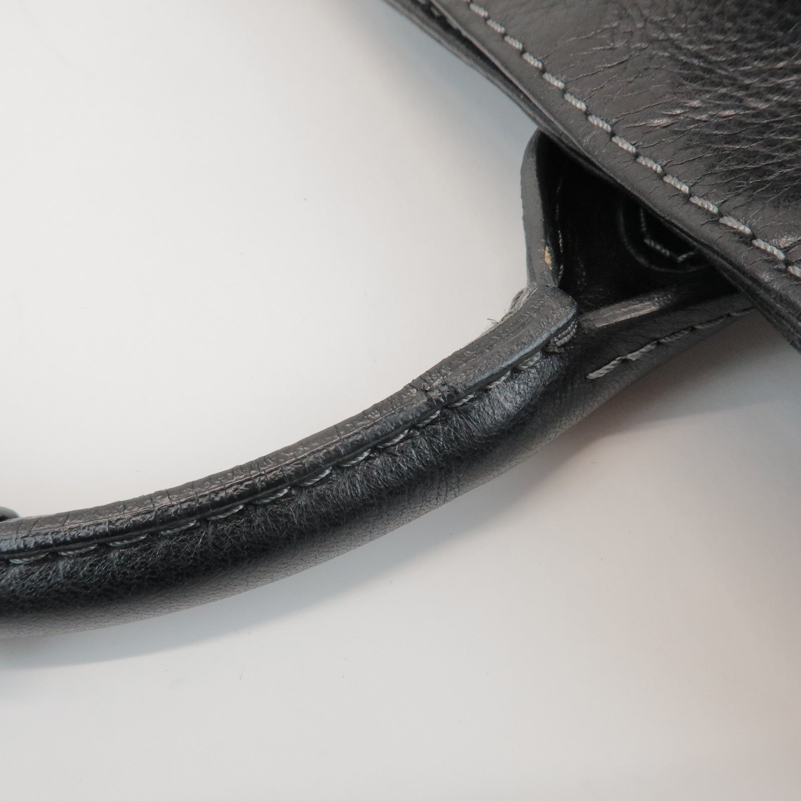Chloe Paddington Leather Tote Bag Hand Bag Black