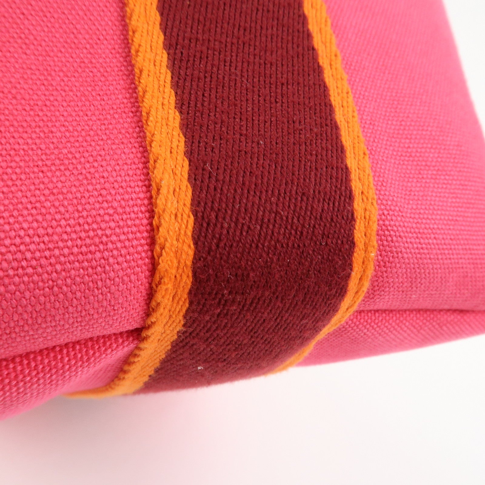 HERMES Brides A Brac GM Pouch Hand Bag Vanity Bag Toile H Pink