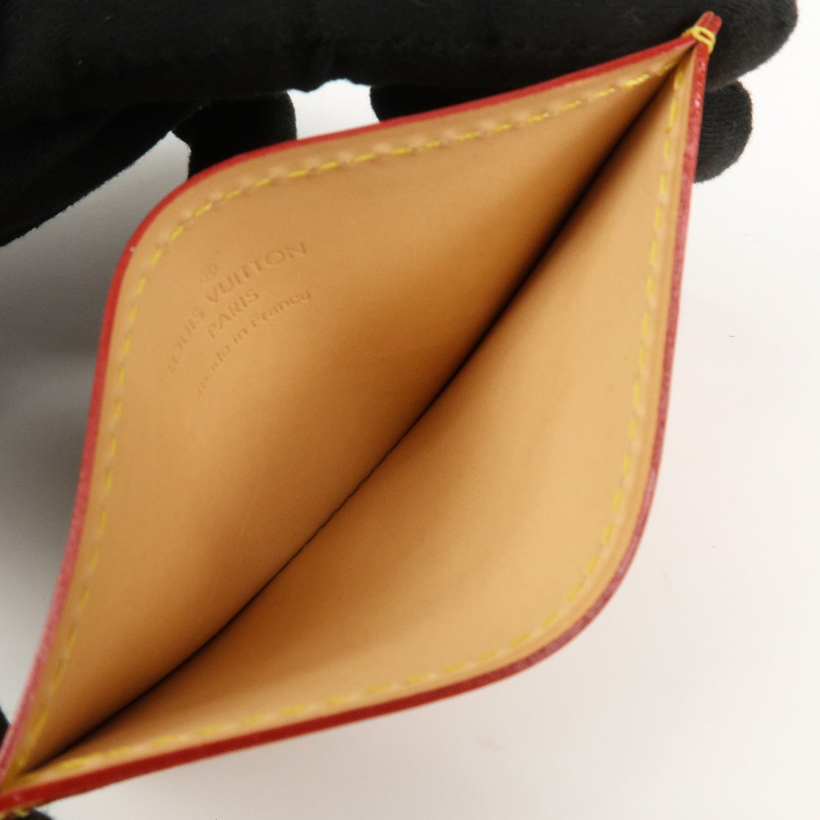 Louis Vuitton Nume Leather Card Case Card Holder Natural