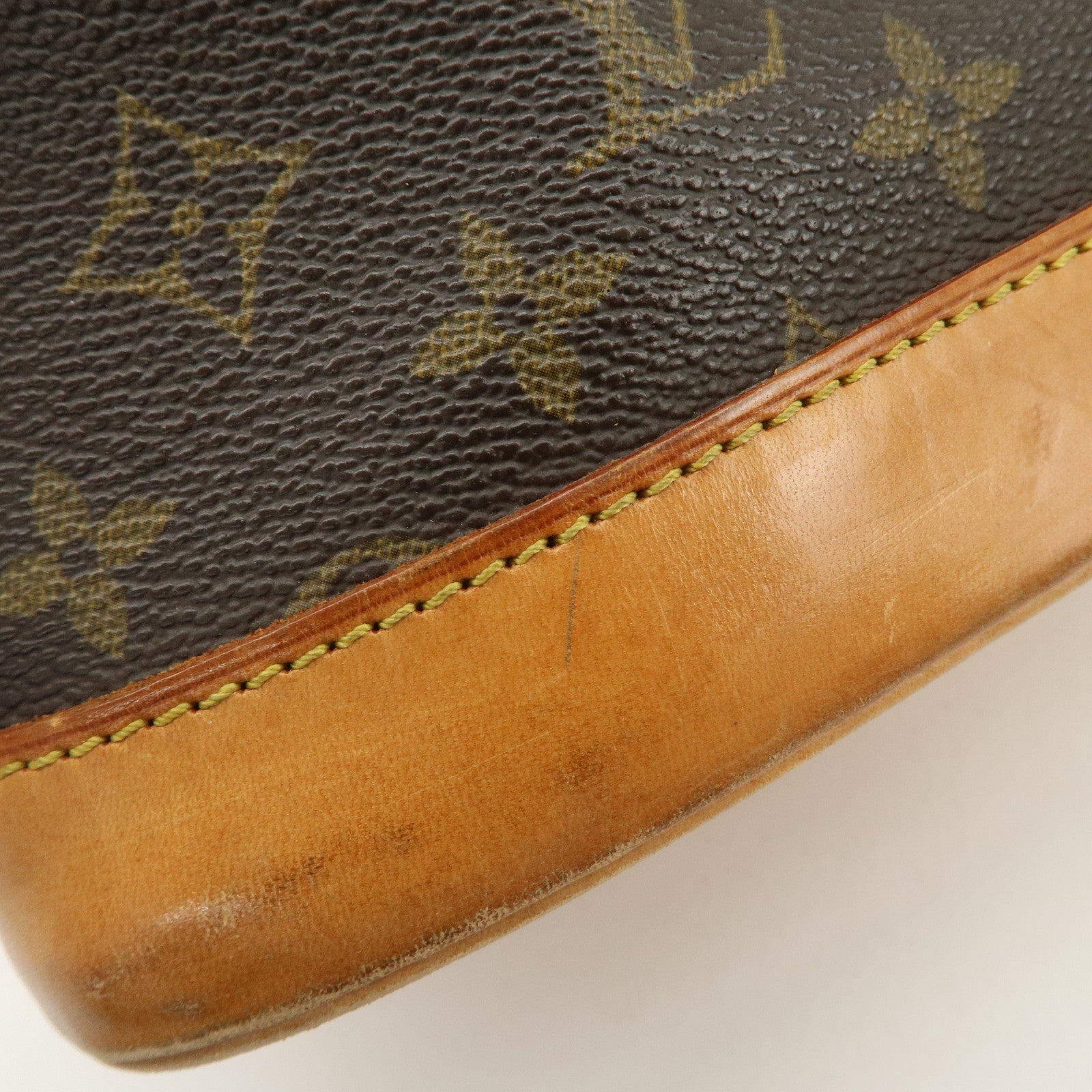 Louis Vuitton Monogram Canvas Alma Hand Bag Brown M51130 Used