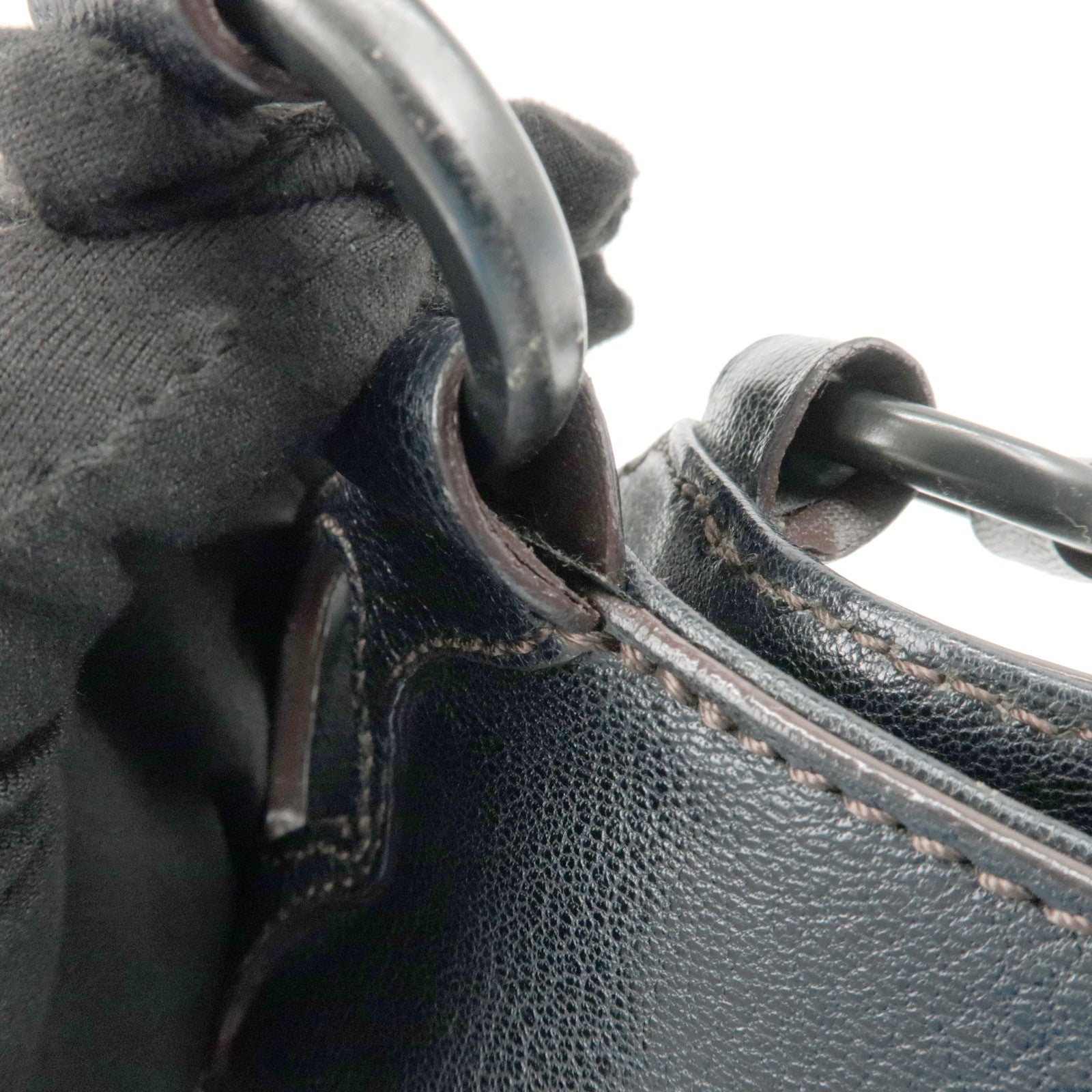 Cartier Must Line Leather Marcello Hand Bag Black Used